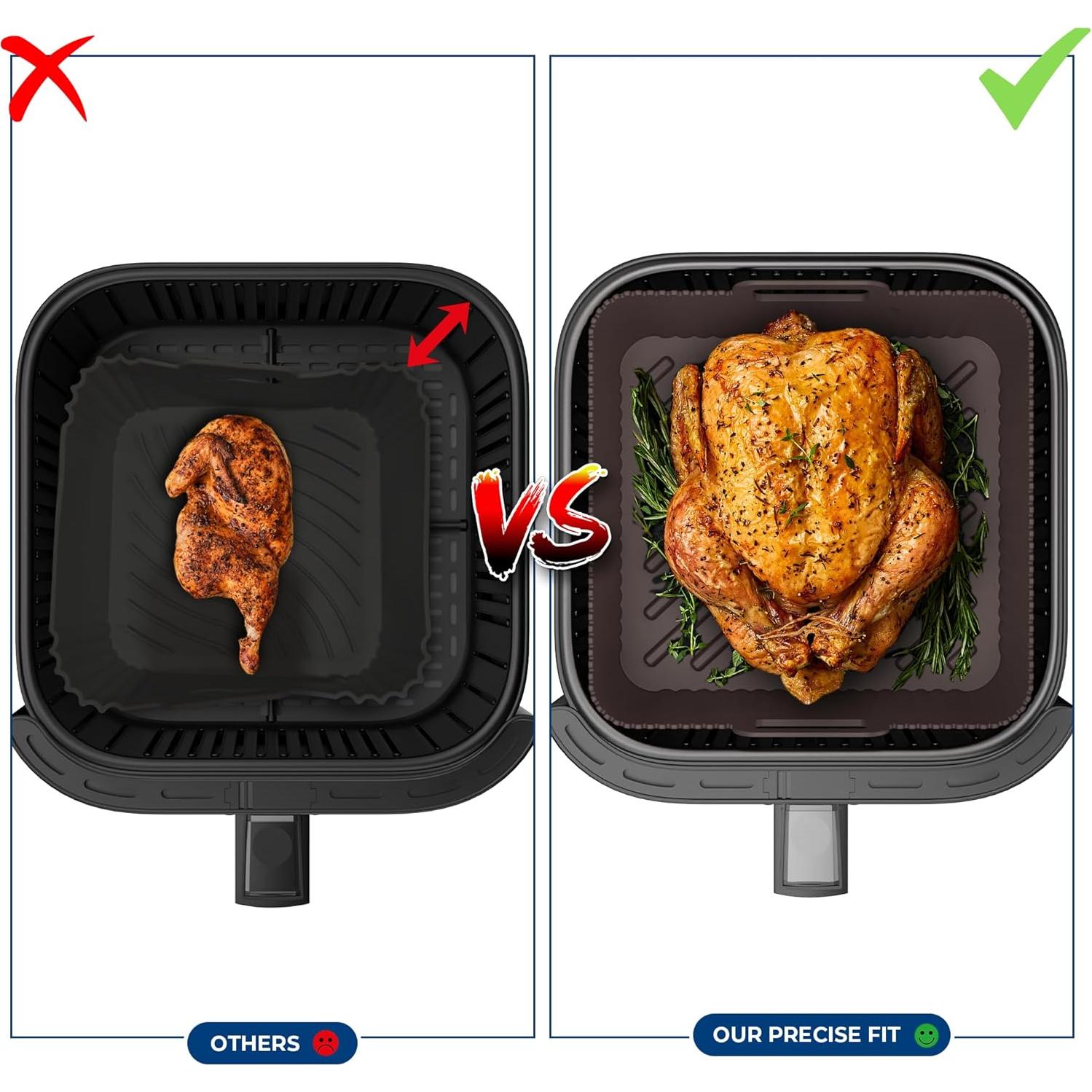 Forros de Silicona para Freidora de Aire Cosori 6Qt 21.1cm