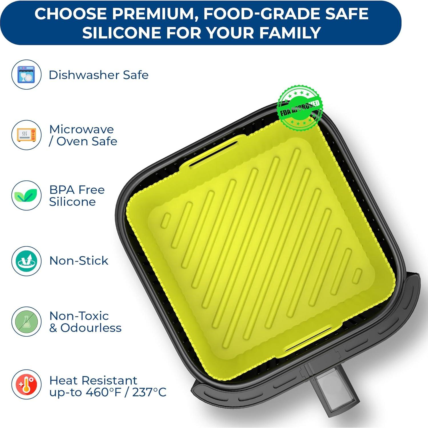 Forros de Silicona para Freidora de Aire Cosori 6Qt 21.1cm