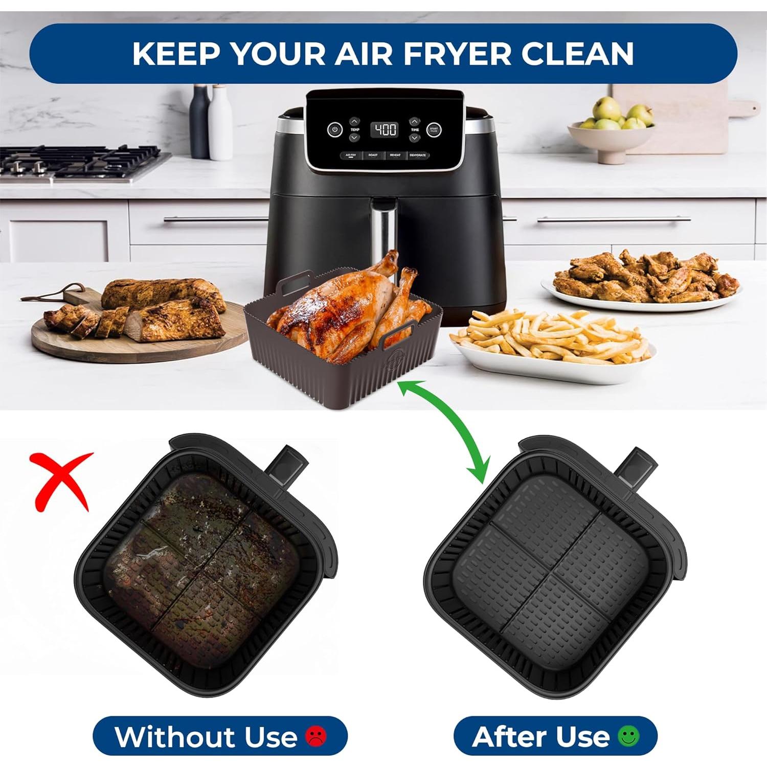 Forros de Silicona para Freidora de Aire Cosori 6Qt 21.1cm