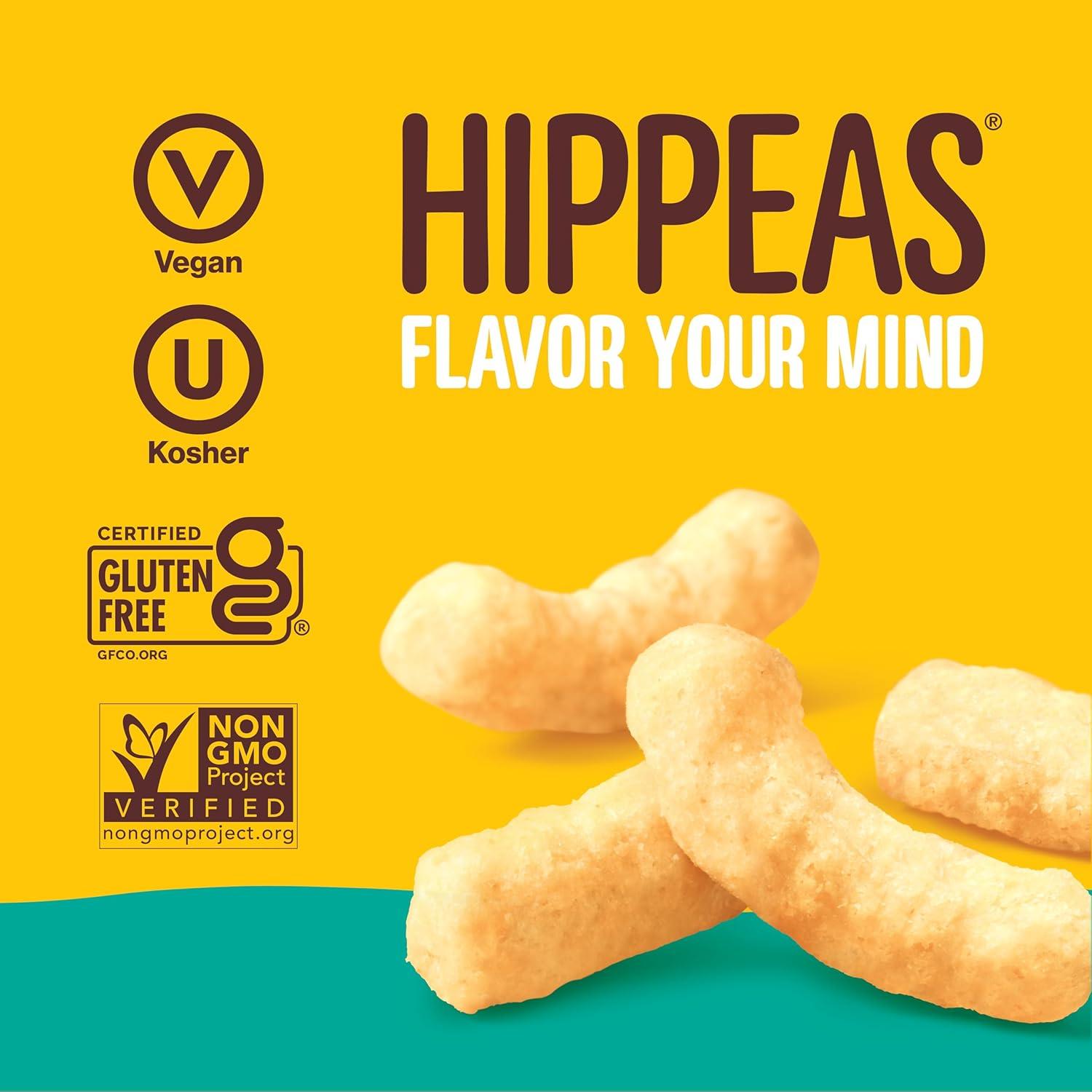 Hippeas Puffs de Garbanzos Veganos - Variedad Picante 18 Paquetes