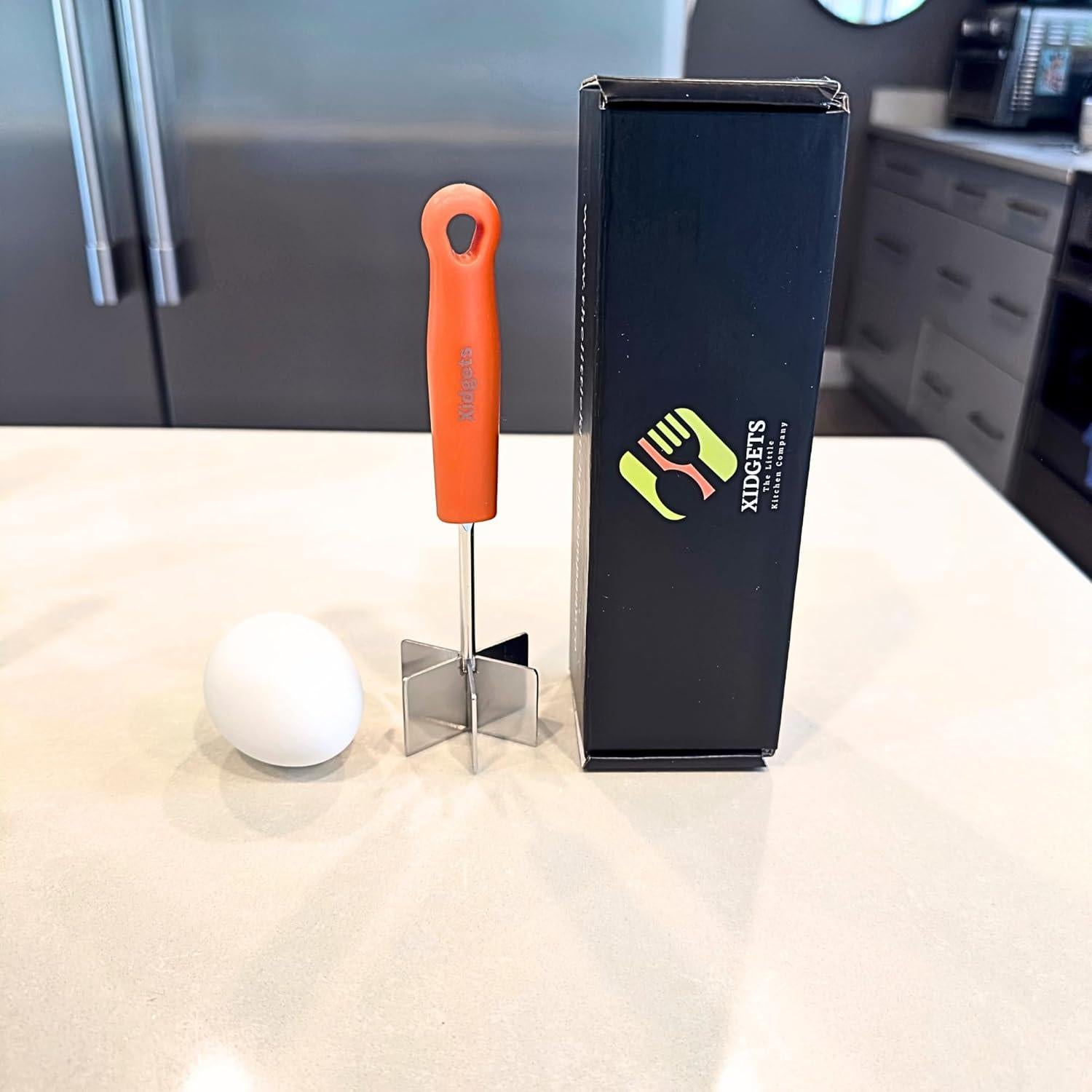 Mini Machacador de Carne Acero Inoxidable Xidgets Naranja