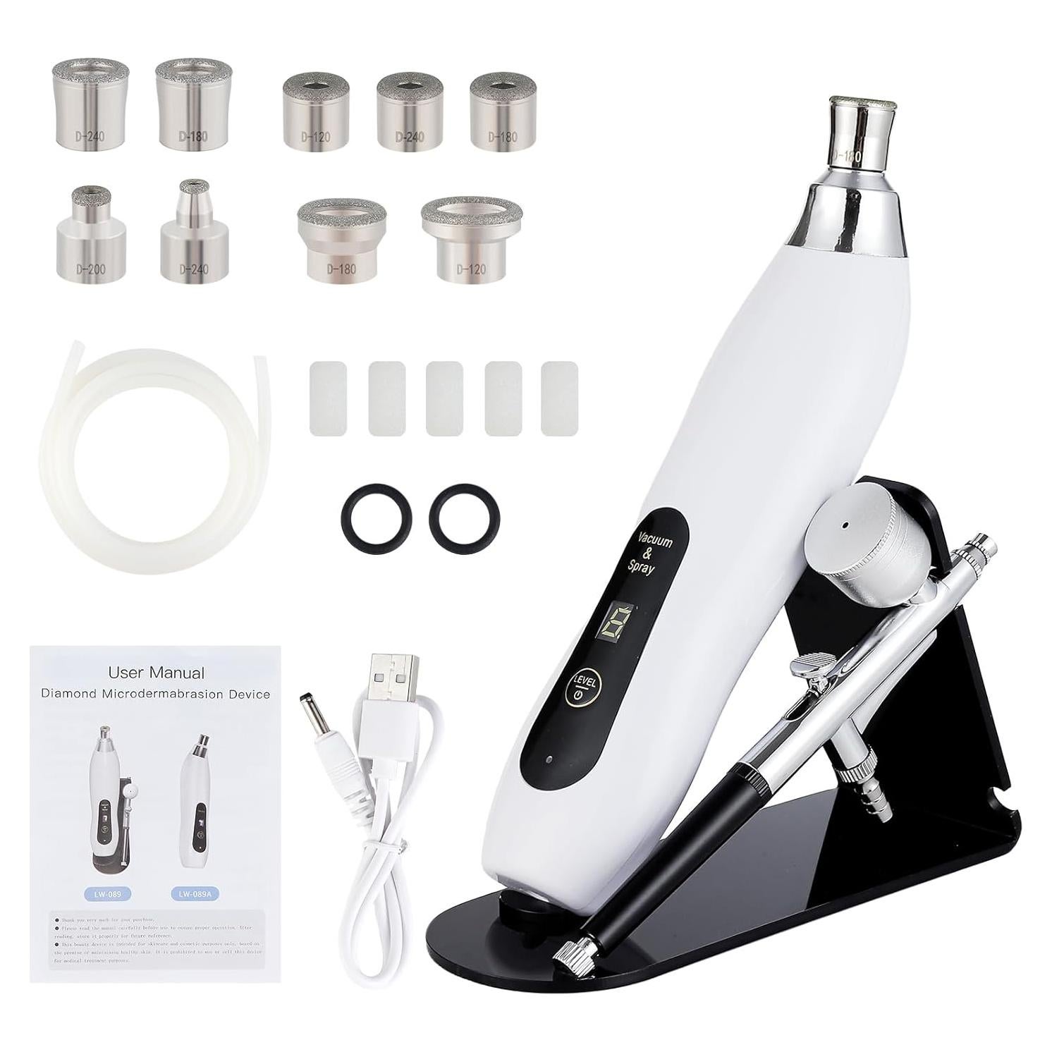 Máquina de Microdermoabrasión de Diamante IeBilif, 7 Modos