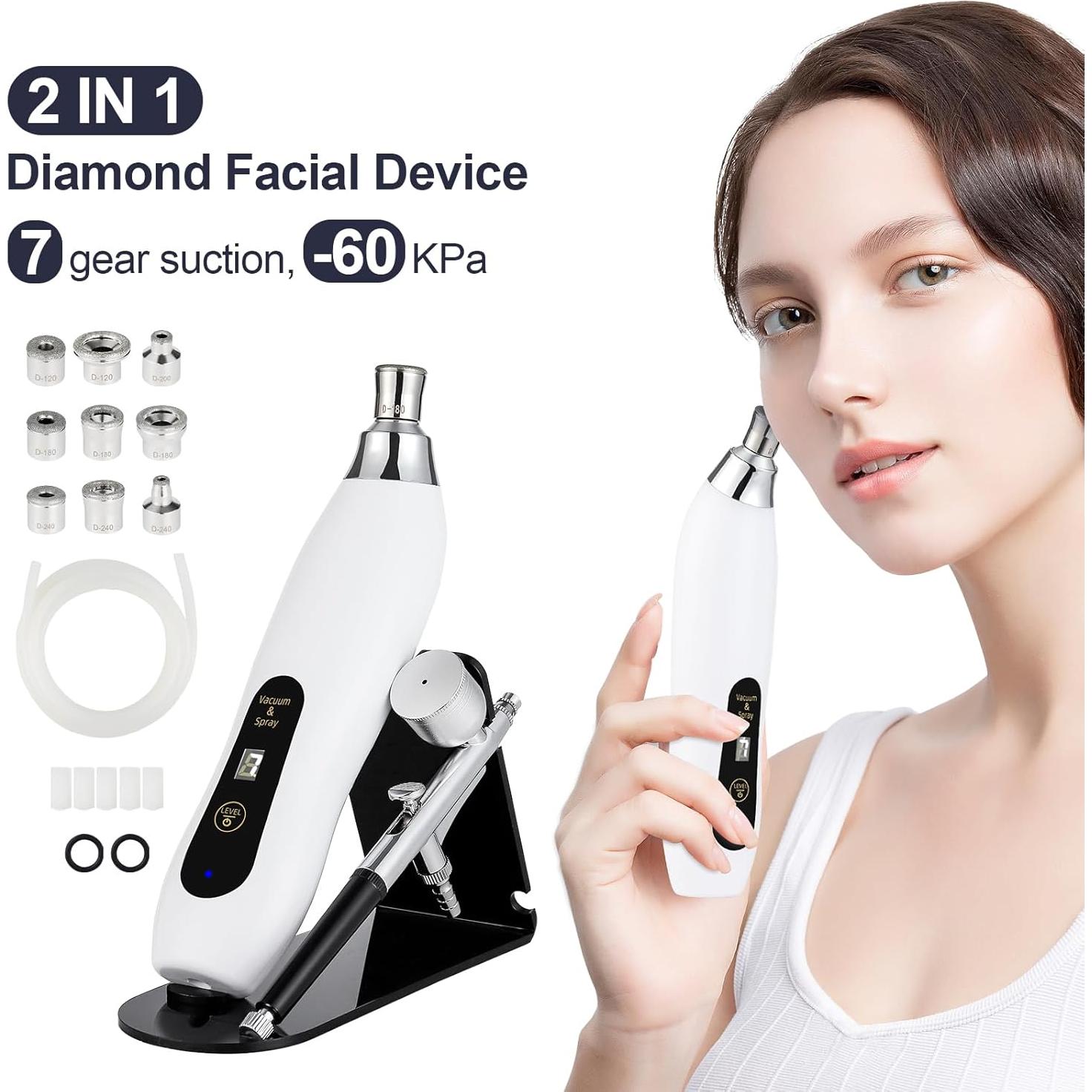 Máquina de Microdermoabrasión de Diamante IeBilif, 7 Modos