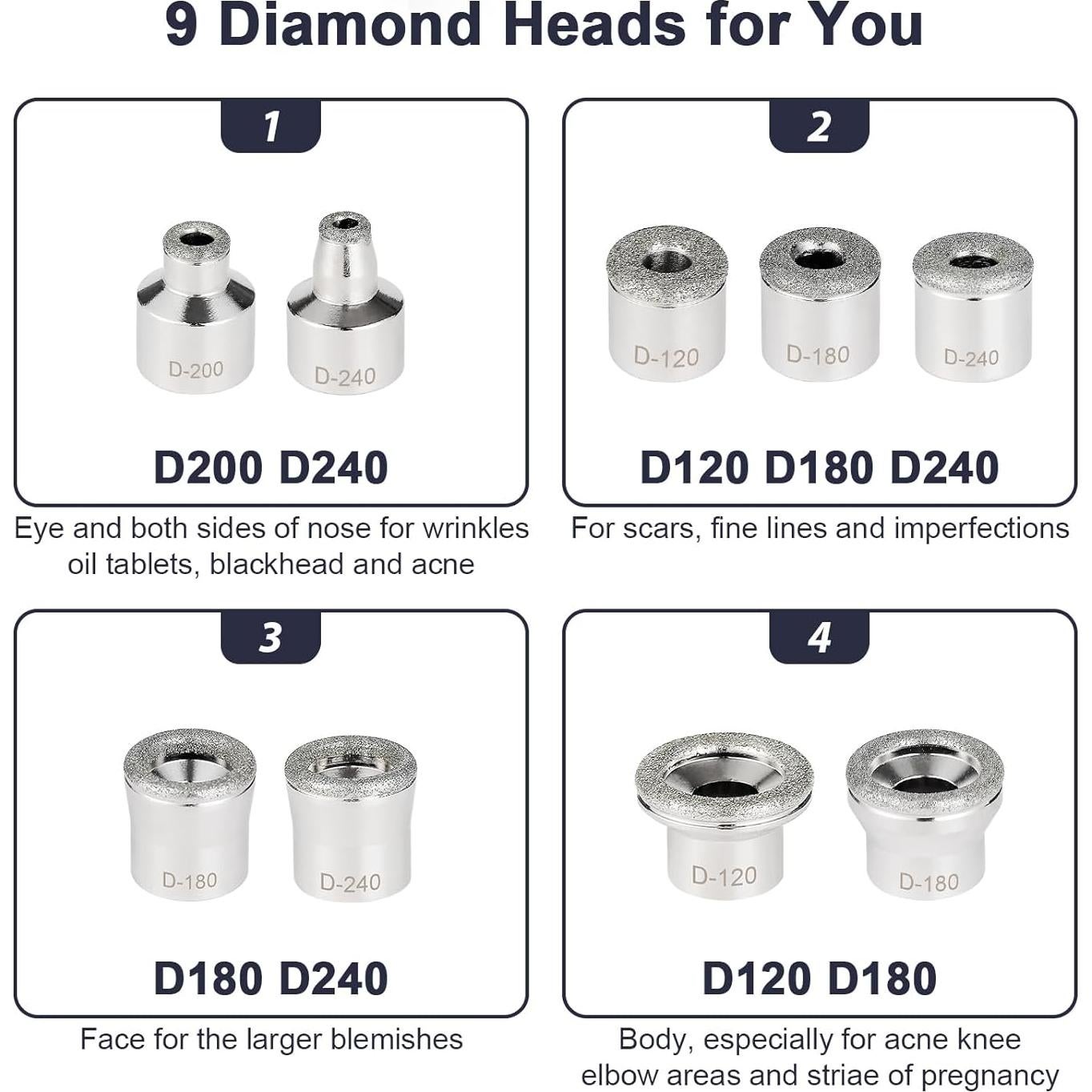 Máquina de Microdermoabrasión de Diamante IeBilif, 7 Modos