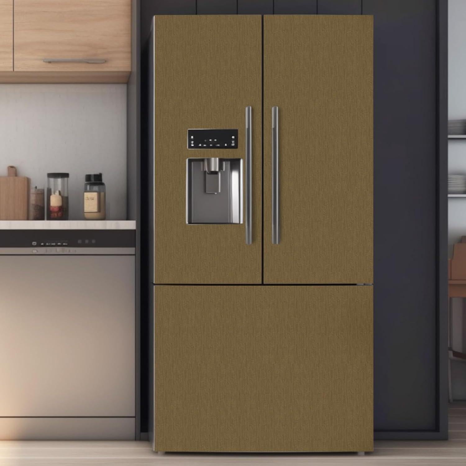 Papel Contacto Dorado Abyssaly 40cm x 198cm Autoadhesivo