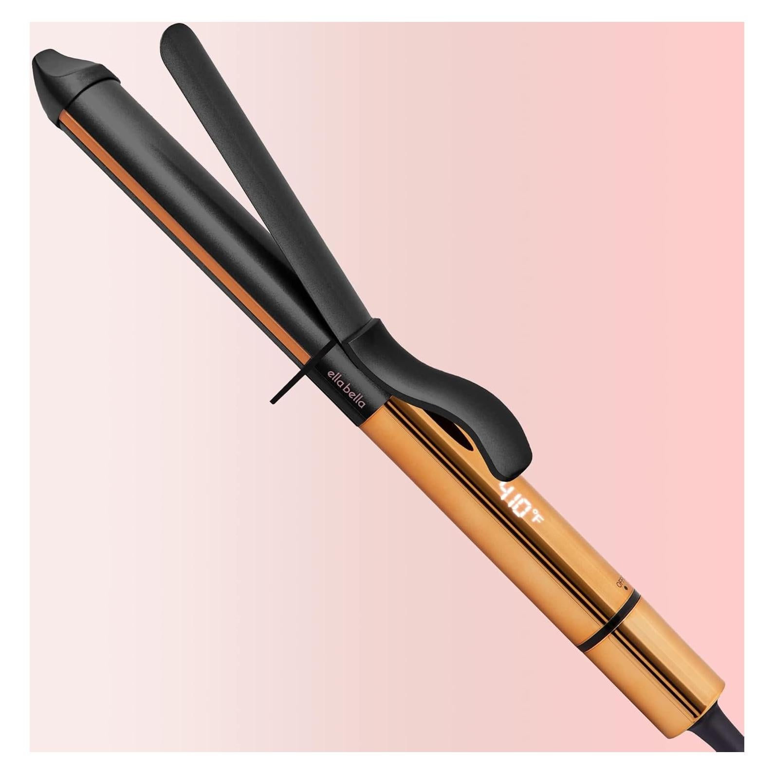 Rizador Profesional ELLA BELLA 1 Pulgada Cerámica - Negro/Dorado