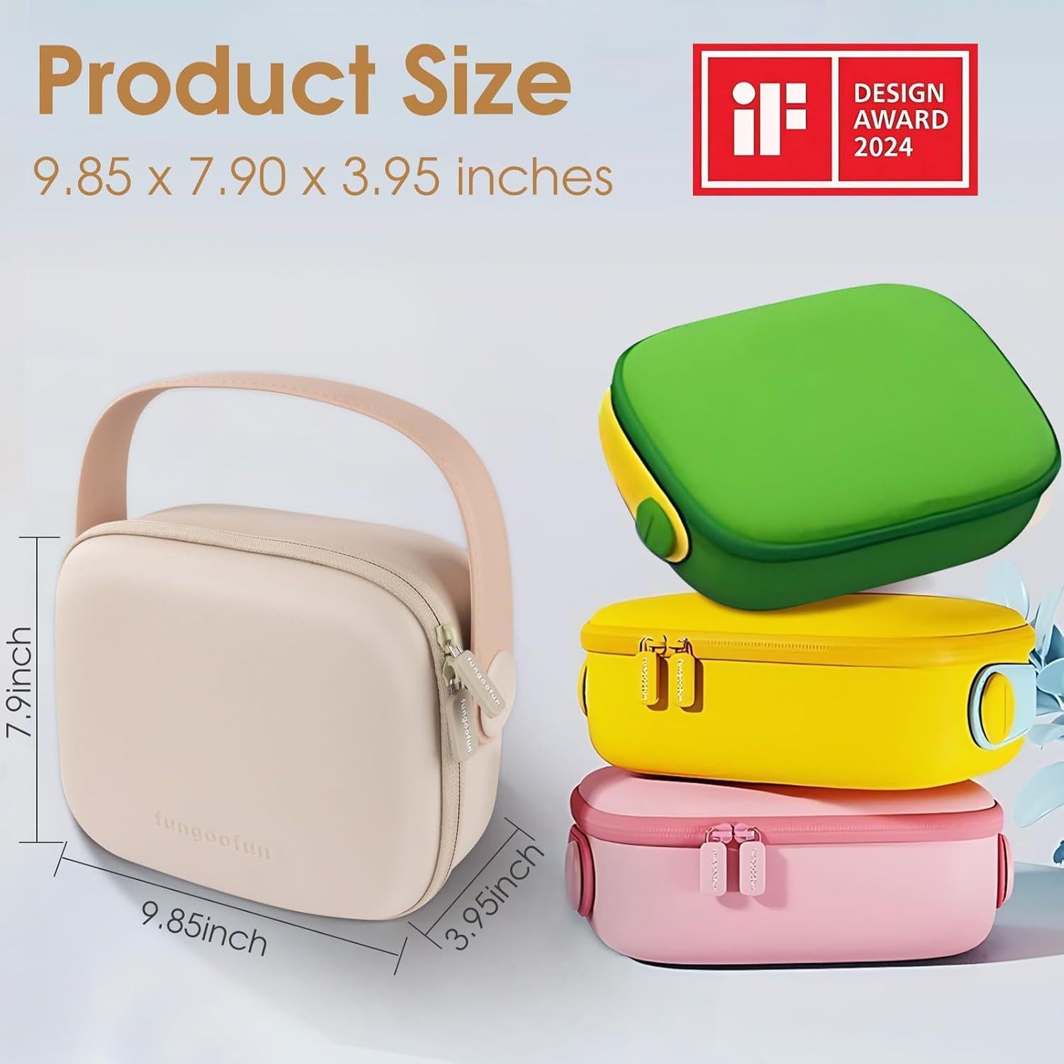 Estuche de Maquillaje WFDL Albaricoque Soñado Impermeable 25.1x20.1x10cm