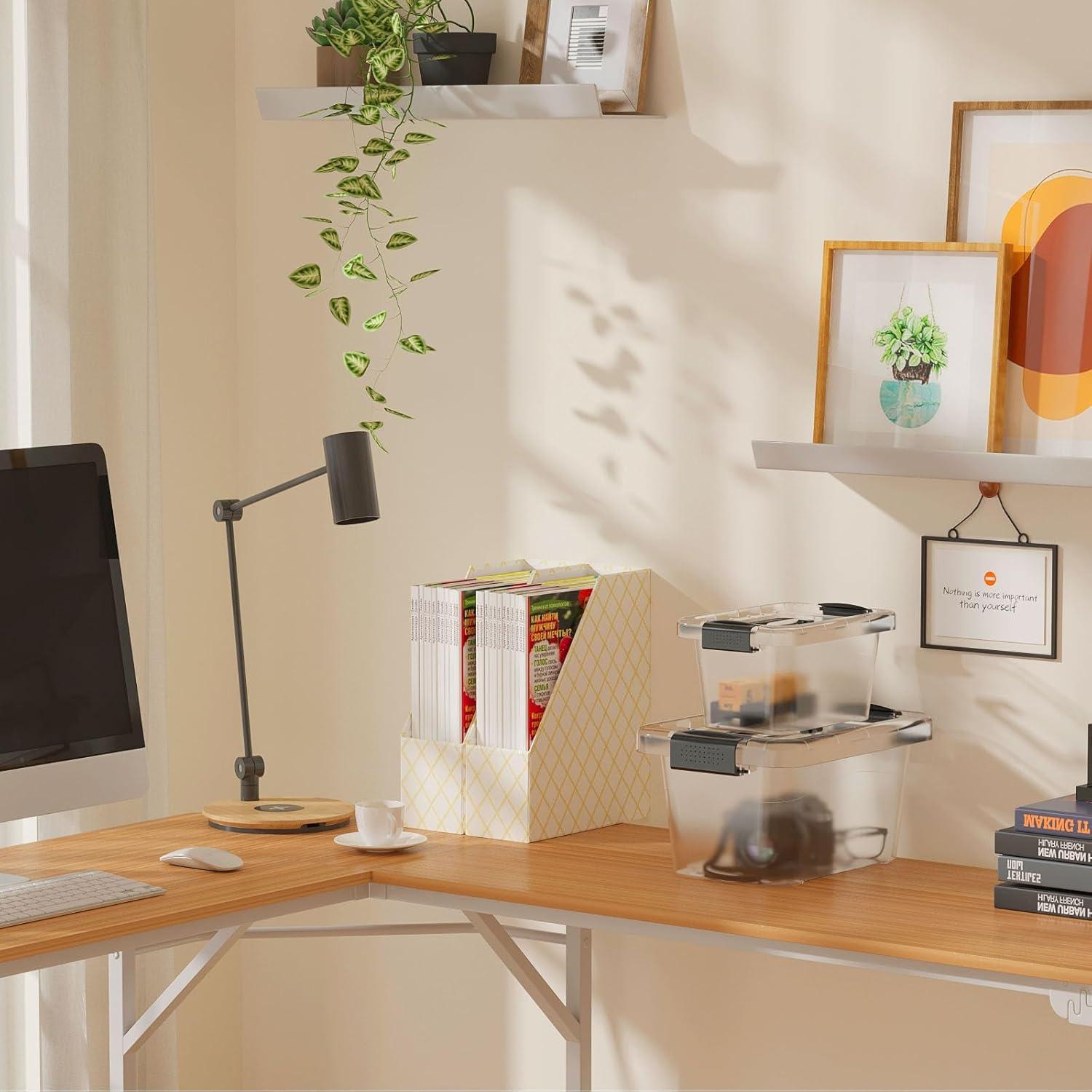 Contenedor de Almacenamiento Apilable Nazhura 6QT Transparente 12 Pack