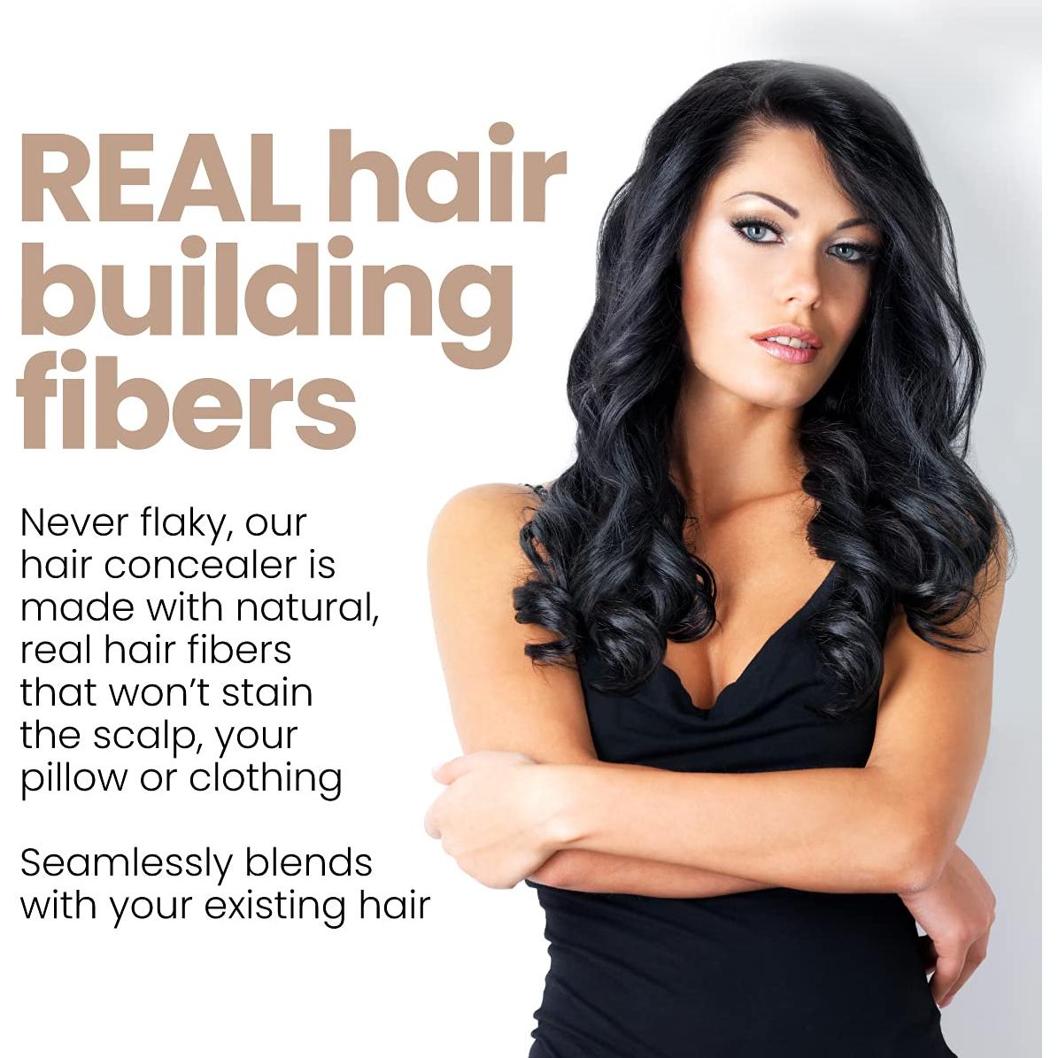 Kit Hair Illusion - Fibras Capilares 38g, Spray Fijador, Aplicador