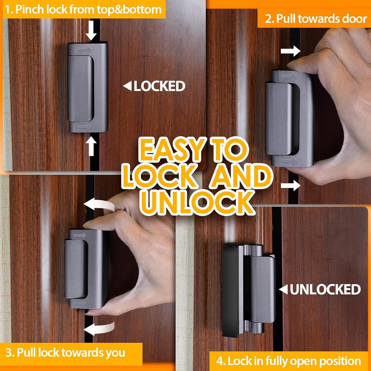 Cerradura de Refuerzo de Seguridad EVERPLUS Gris 7.62 cm