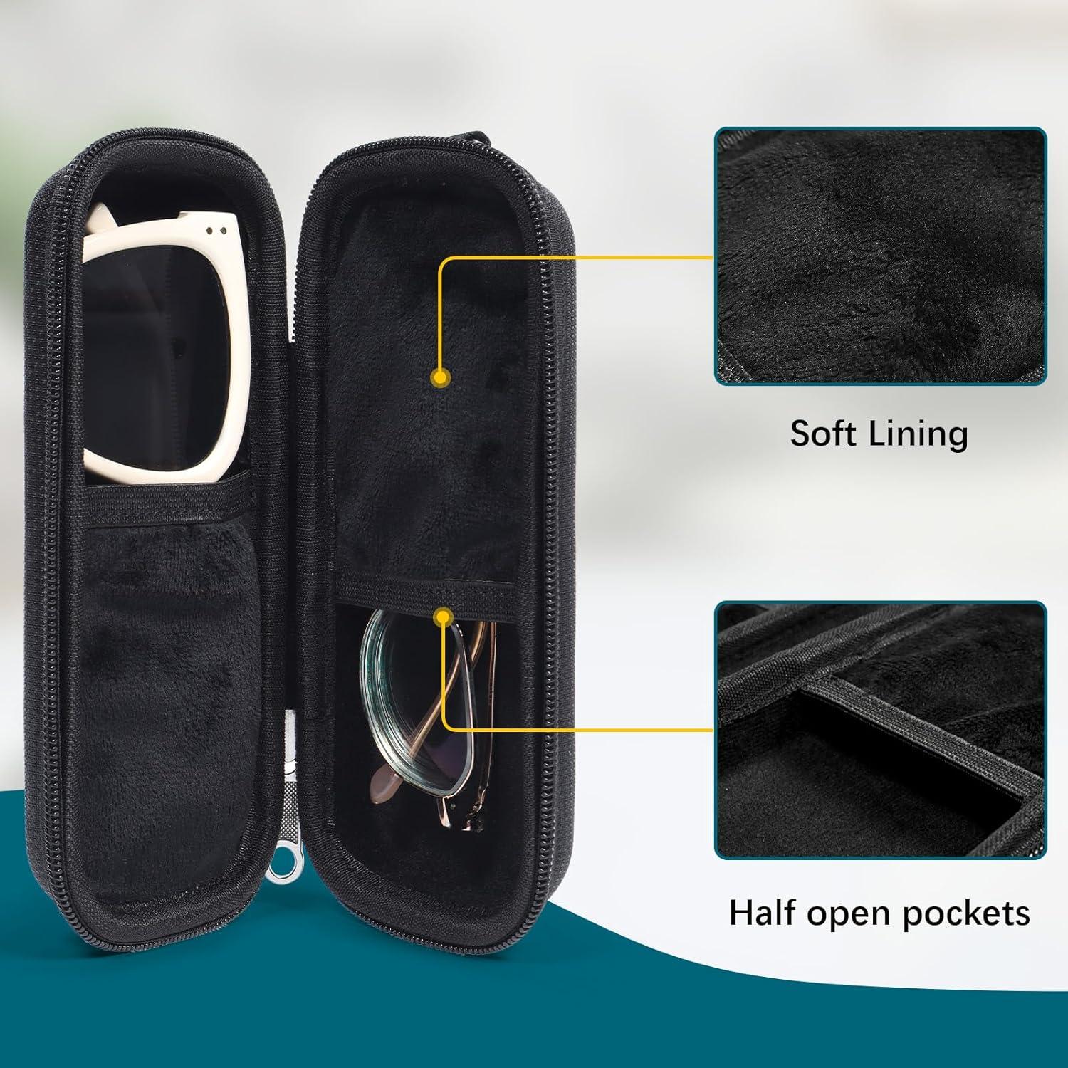 Estuche Doble para Gafas Tangoner Negro - Protector y Compacto