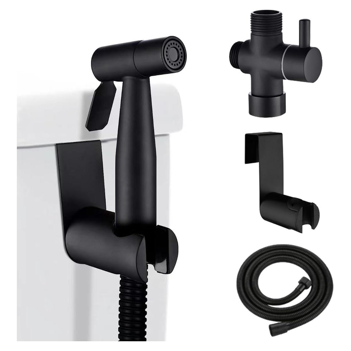 Rociador de Bidet de Mano SOEKAVIA Acero Inoxidable Negro