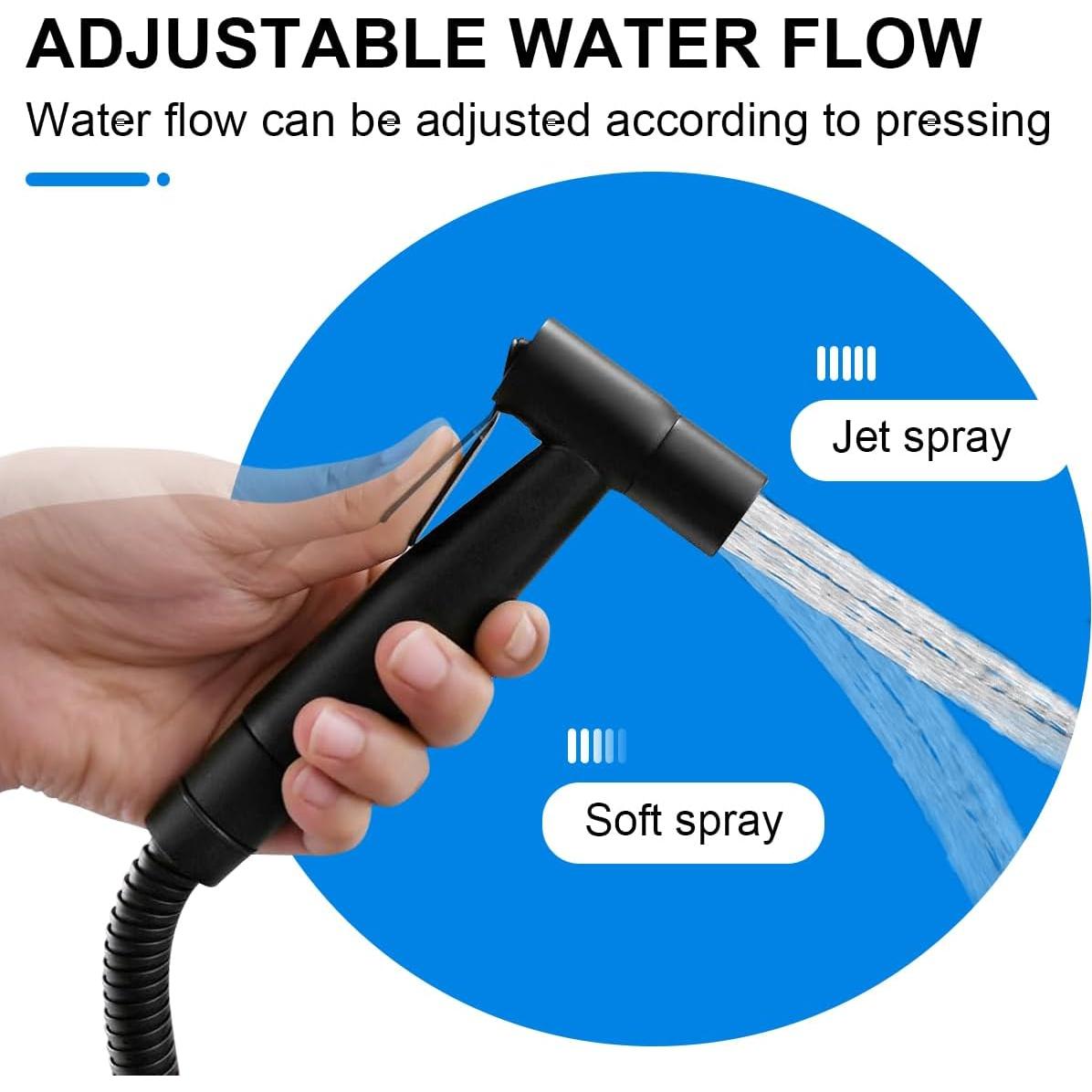 Rociador de Bidet de Mano SOEKAVIA Acero Inoxidable Negro