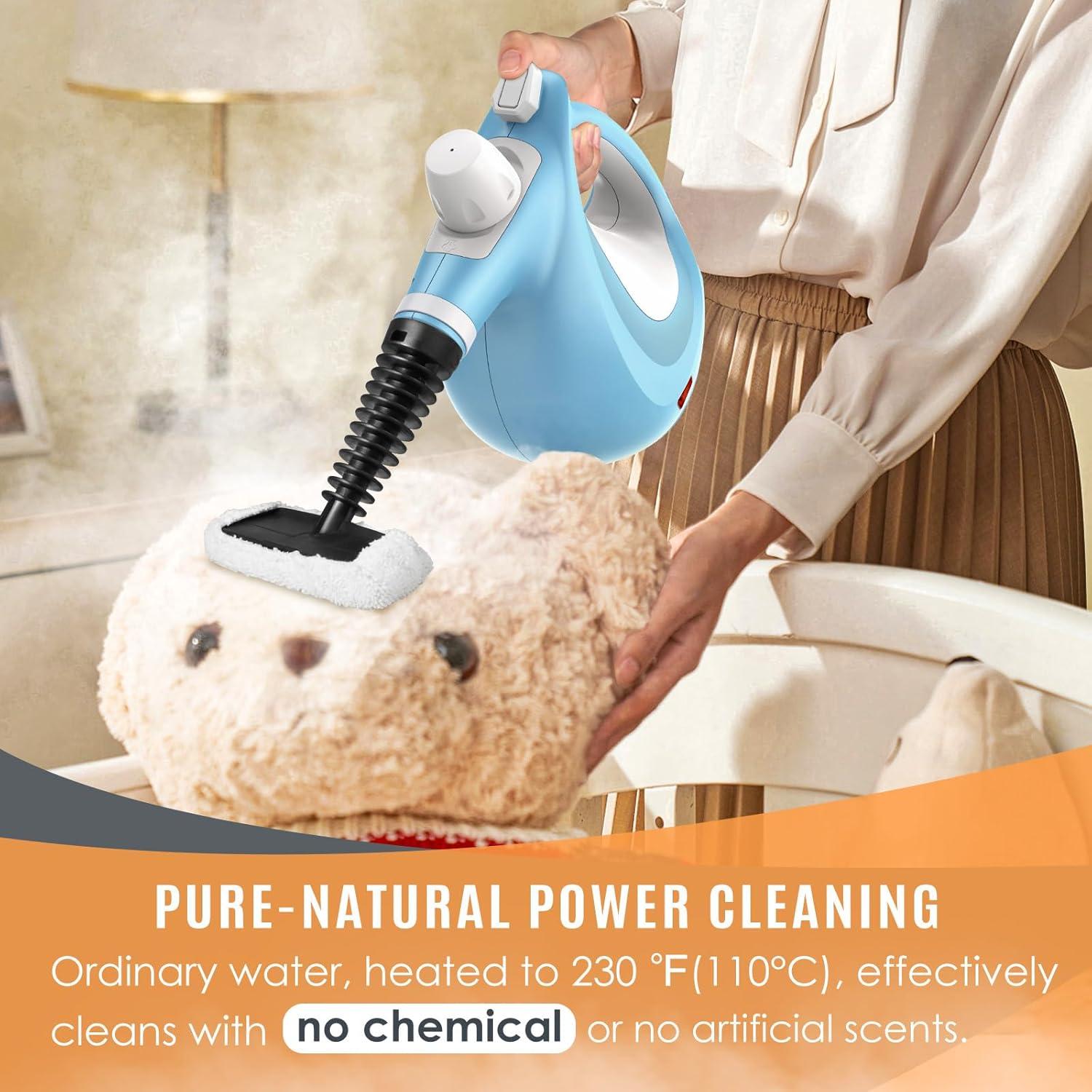 Limpiador de Vapor Portátil Phueut WHL-603 1050W 350ml Azul