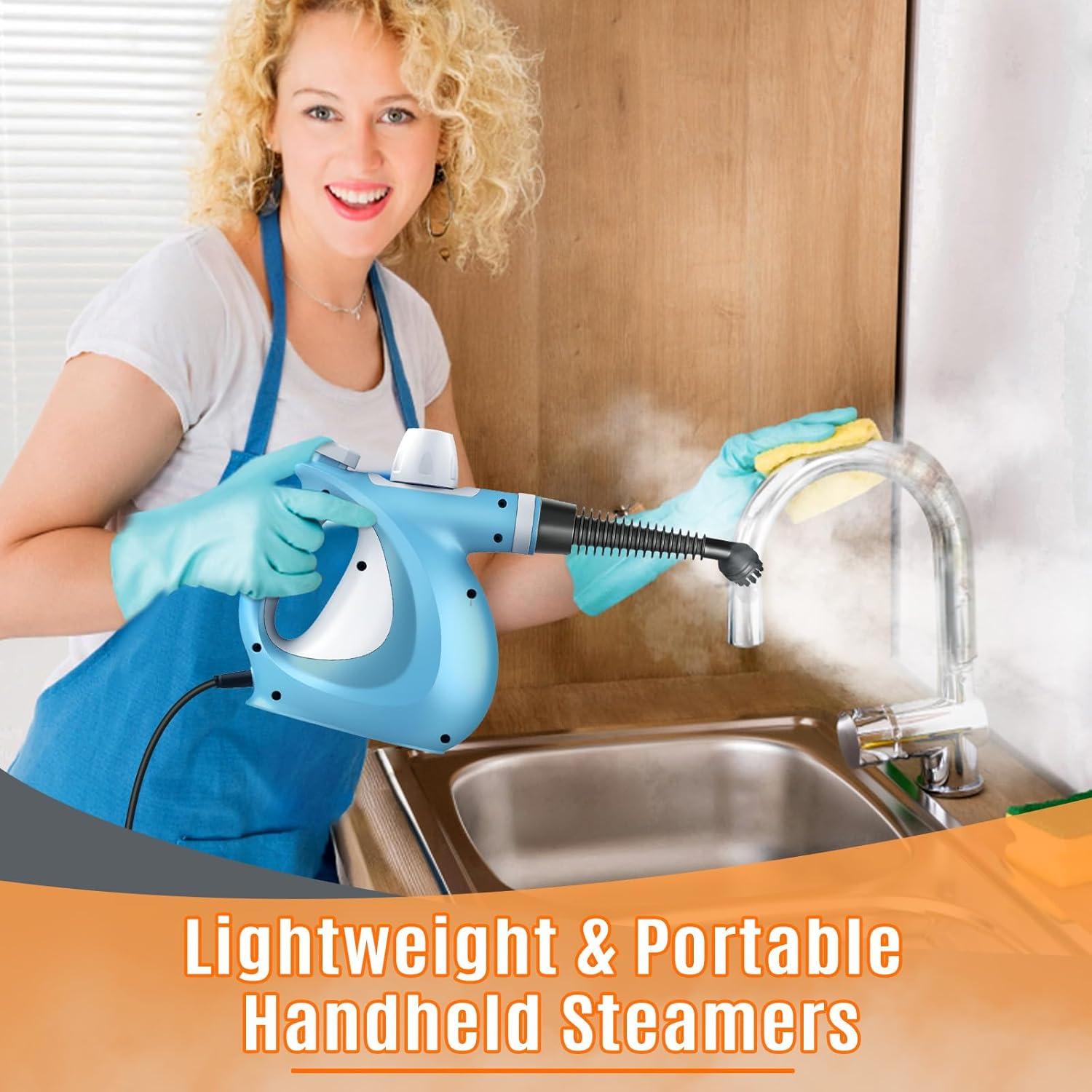 Limpiador de Vapor Portátil Phueut WHL-603 1050W 350ml Azul