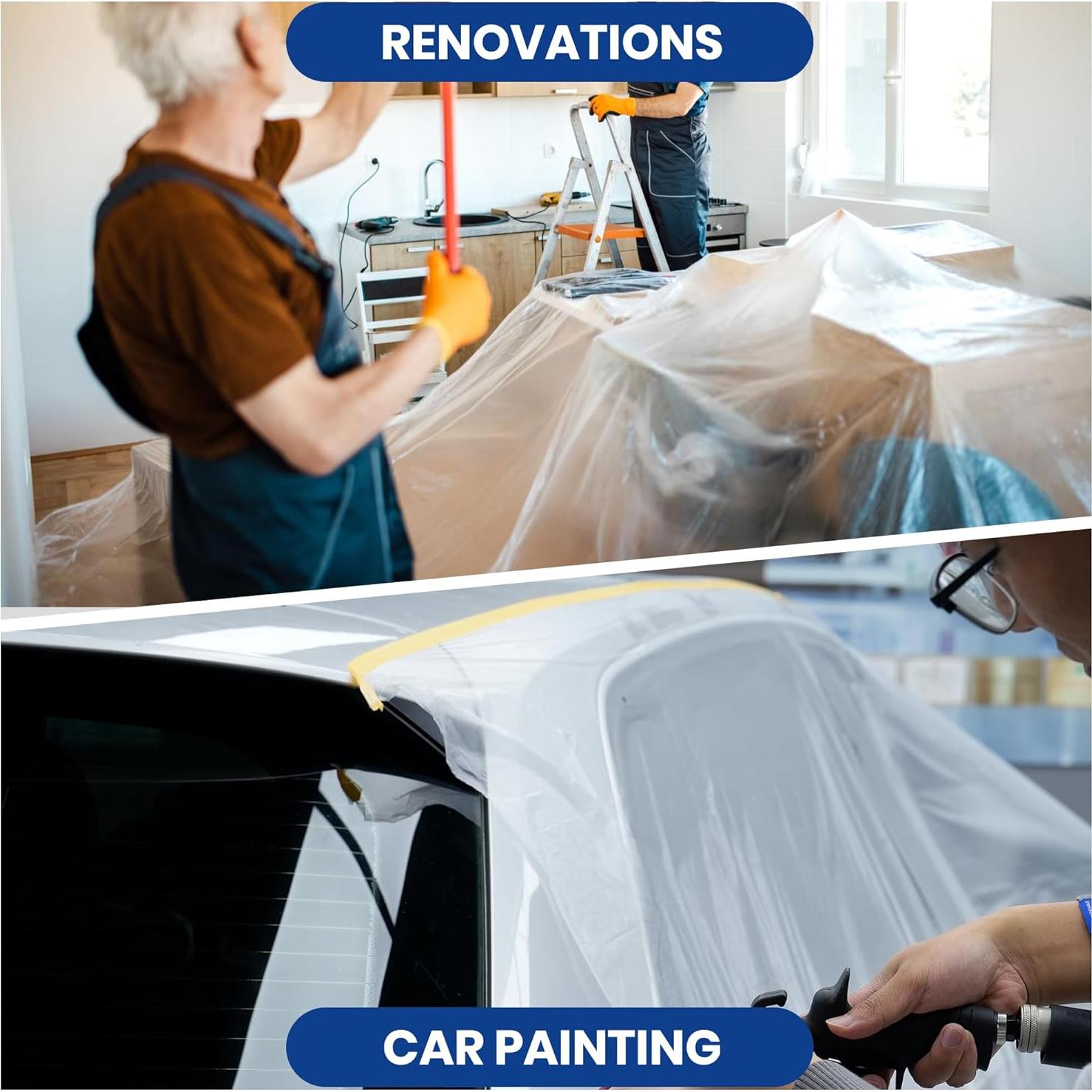 Película de Enmascarar Pretapada Adhesiva 550mm x 33m ADHES TAPE