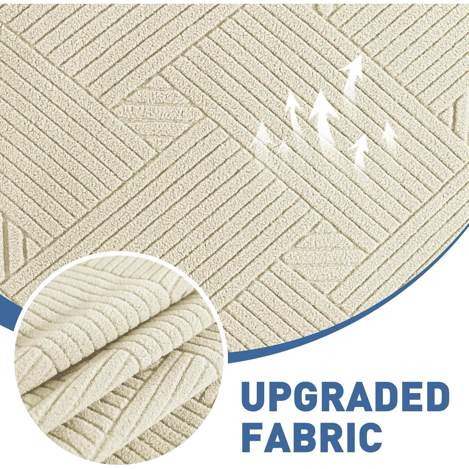 Funda de Silla JIVINER Beige, Protector Elástico para Sofá