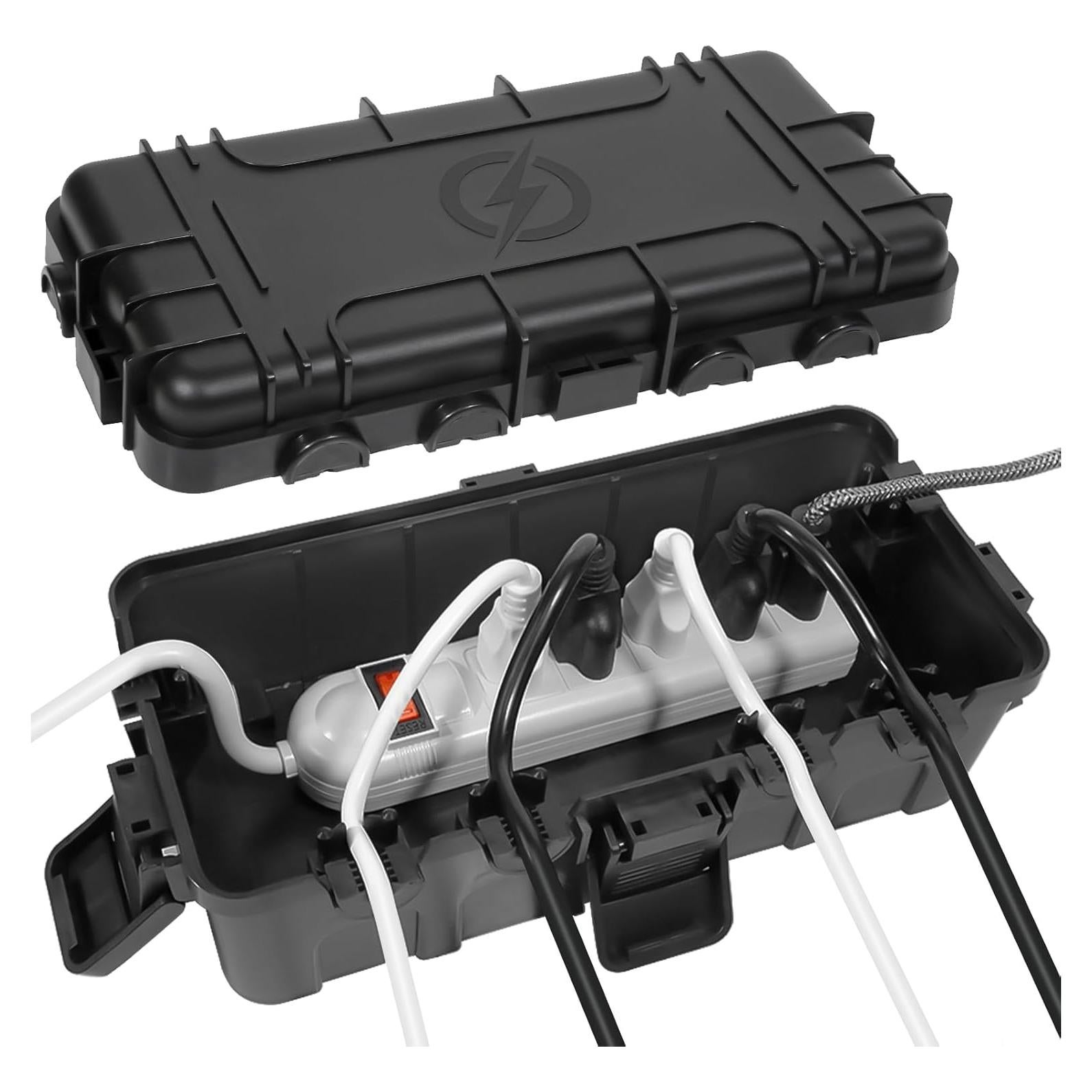 Caja Eléctrica Exterior IP54 OUTDSPLY Negra 29.5x14.5cm