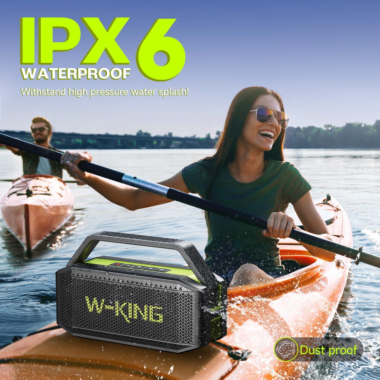 Altavoz Bluetooth W-KING D9-1 100W IPX6 Portátil Inalámbrico