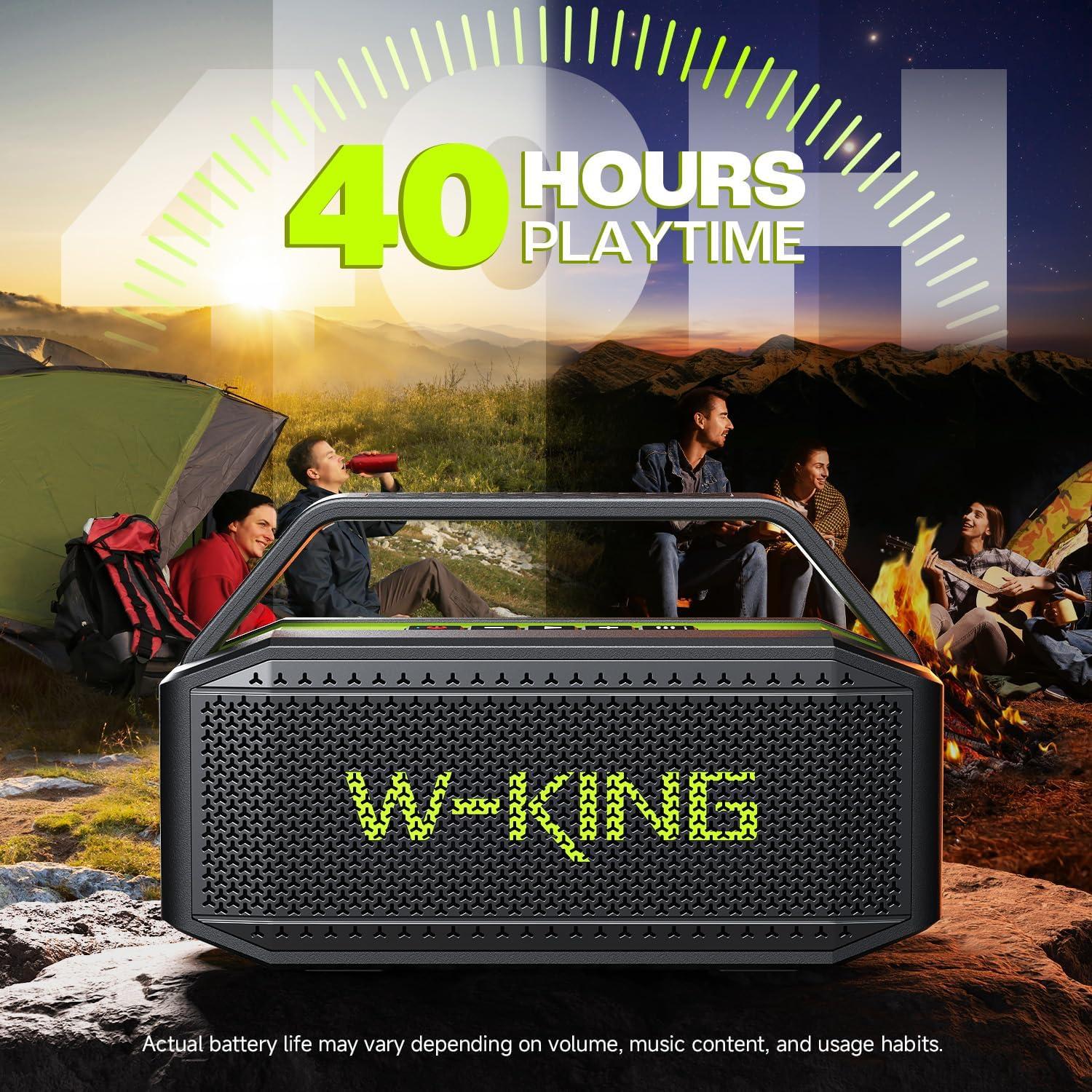 Altavoz Bluetooth W-KING D9-1 100W IPX6 Portátil Inalámbrico
