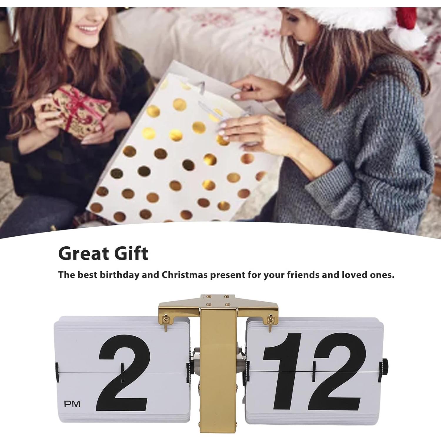 Reloj de Volteo Automático Genérico Oro Digital 36x14cm