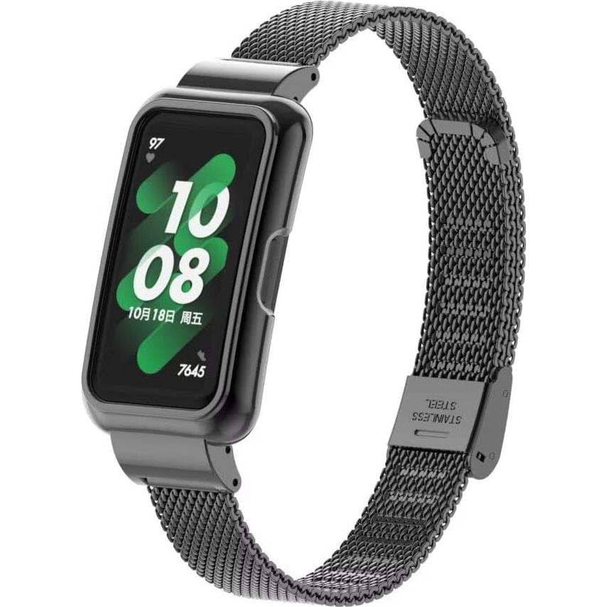 Correa de Acero Inoxidable para Huawei Band 7/8/9/10 - Negro