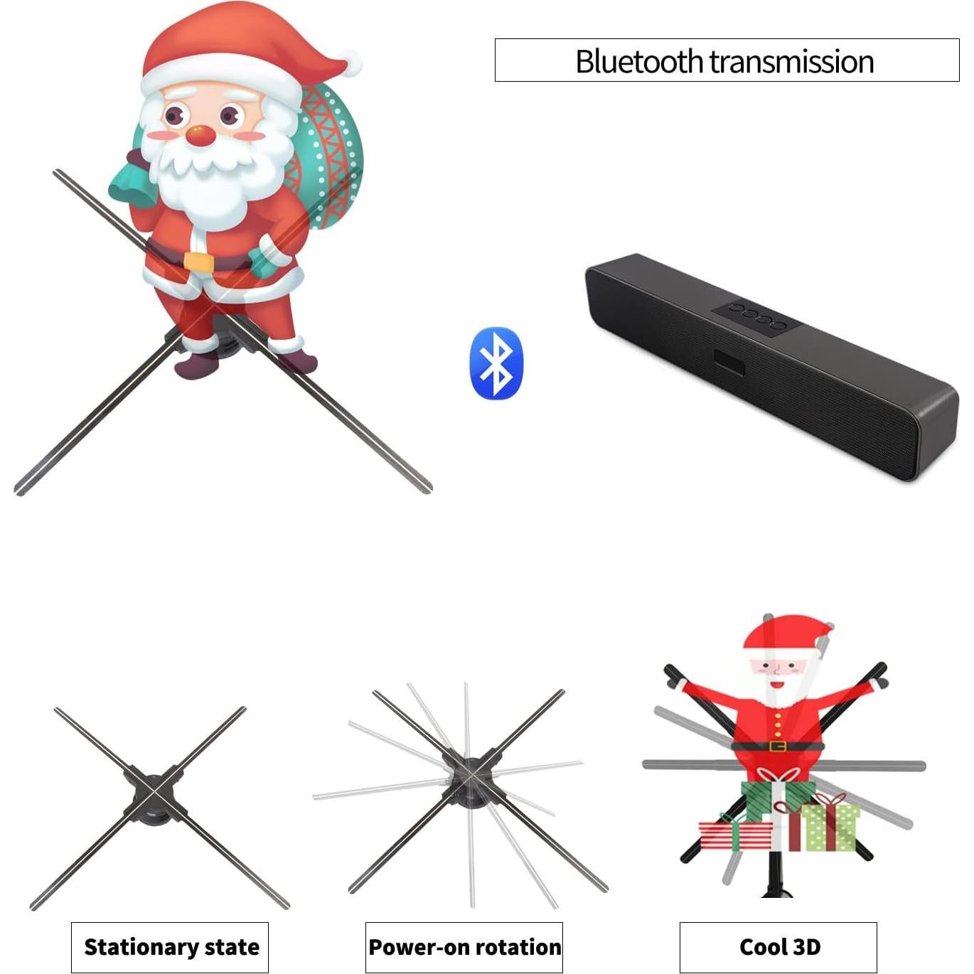 Proyector Holográfico Missyou 80CM con APP y Bluetooth