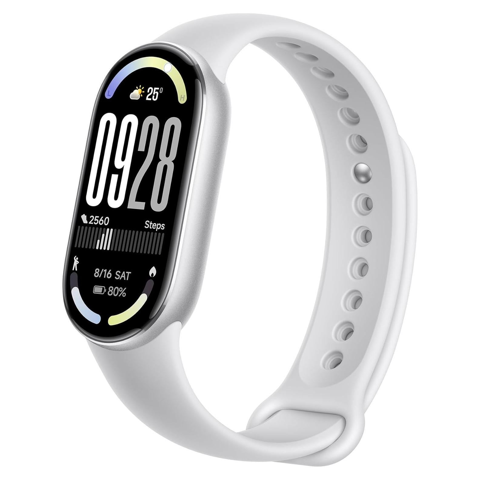 Xiaomi Mi Smart Band 10 - 1.72" AMOLED, 21 Días Batería, Plata