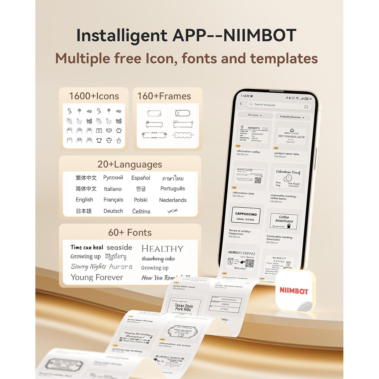 Impresora de Etiquetas NIIMBOT B21 Pro Bluetooth 300DPI