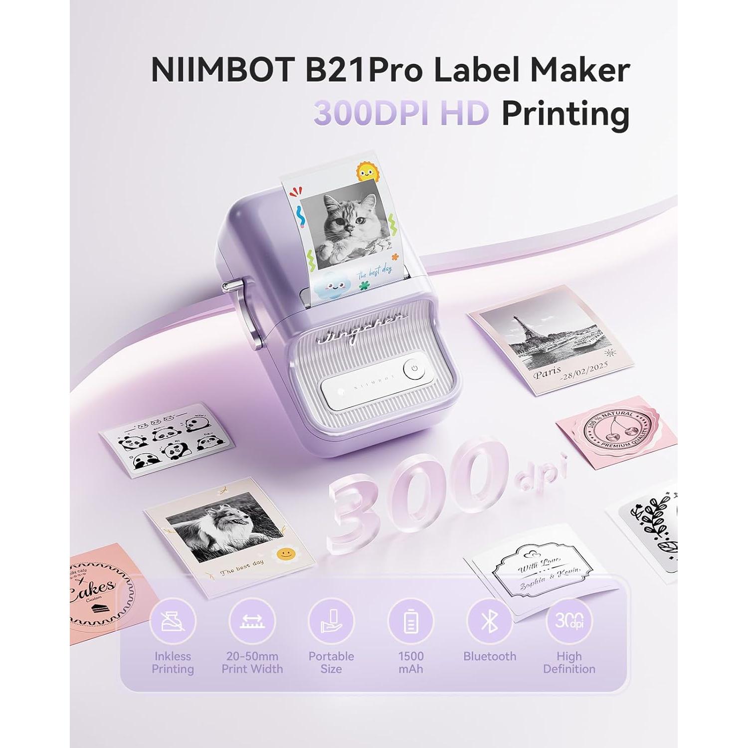 Impresora de Etiquetas NIIMBOT B21 Pro 300DPI Portátil