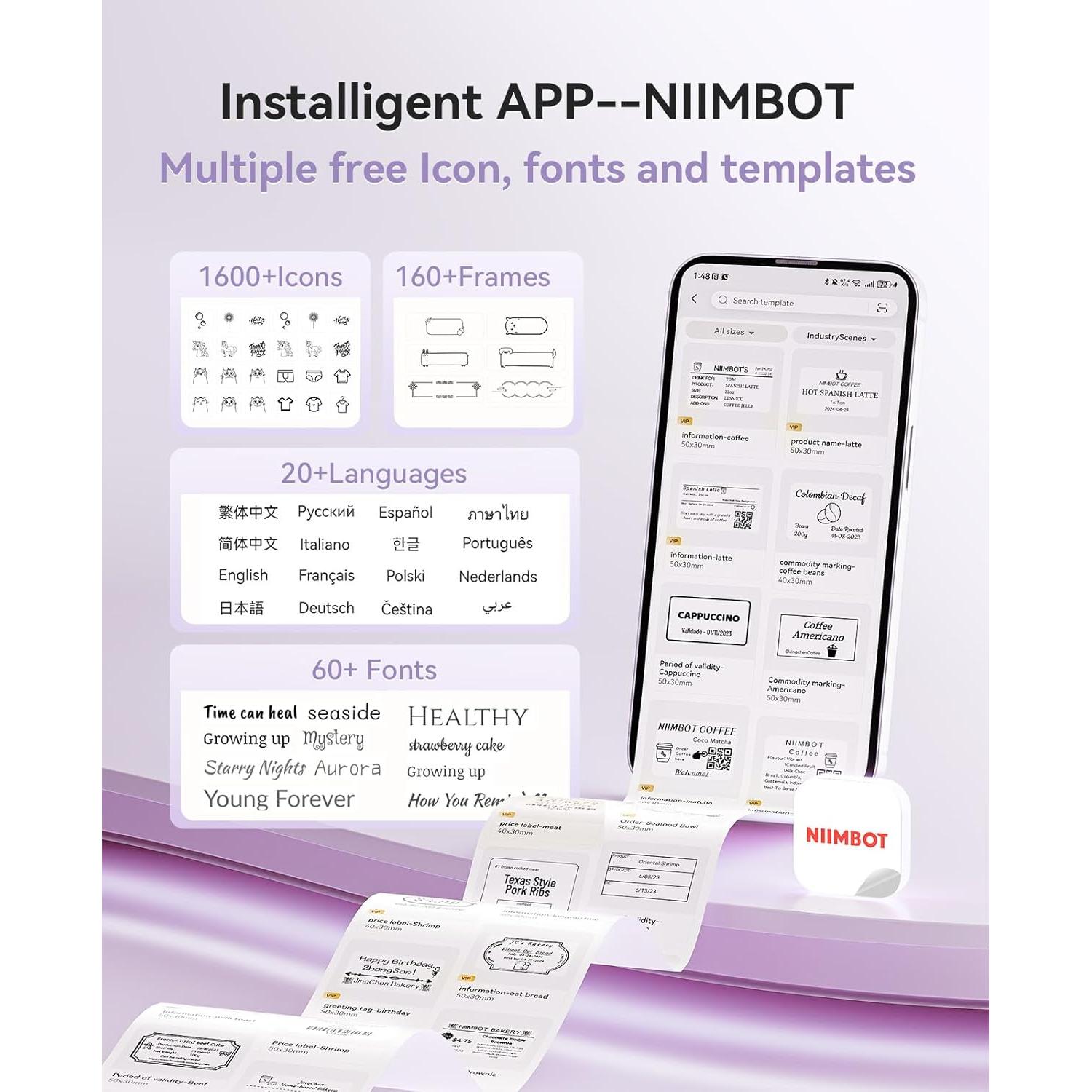 Impresora de Etiquetas NIIMBOT B21 Pro 300DPI Portátil