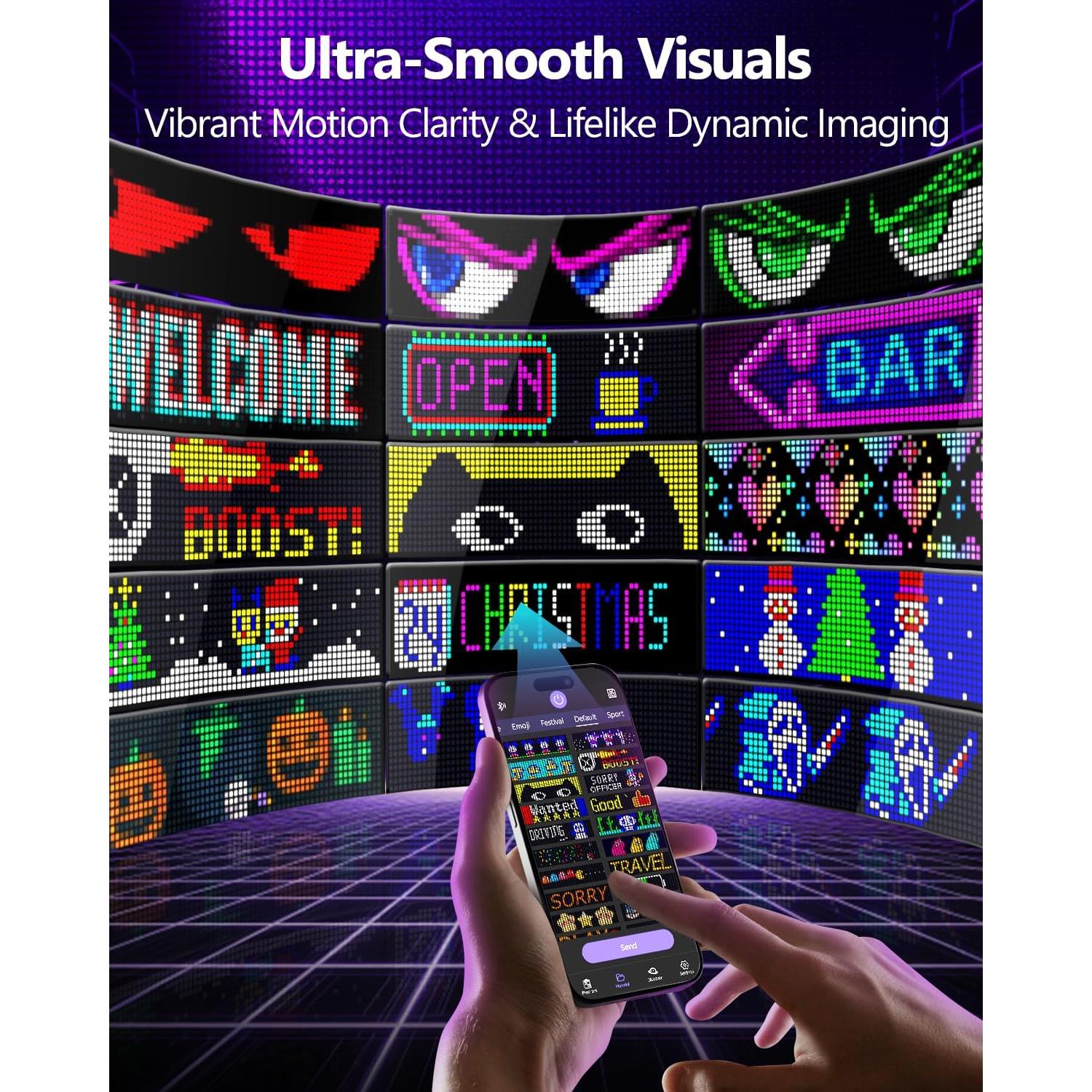 Ojos del Diablo LED Programables JDVOOTD 17.78x7.62cm