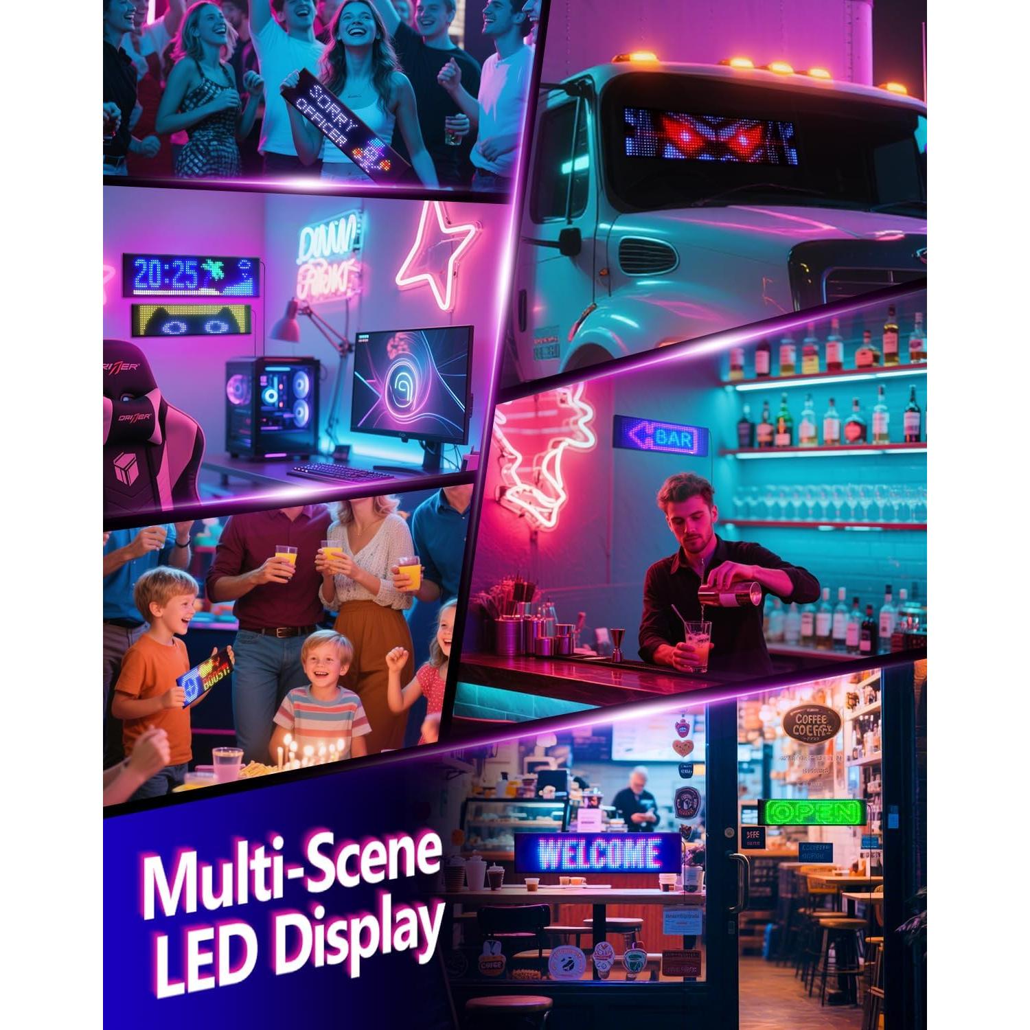 Ojos del Diablo LED Programables JDVOOTD 17.78x7.62cm