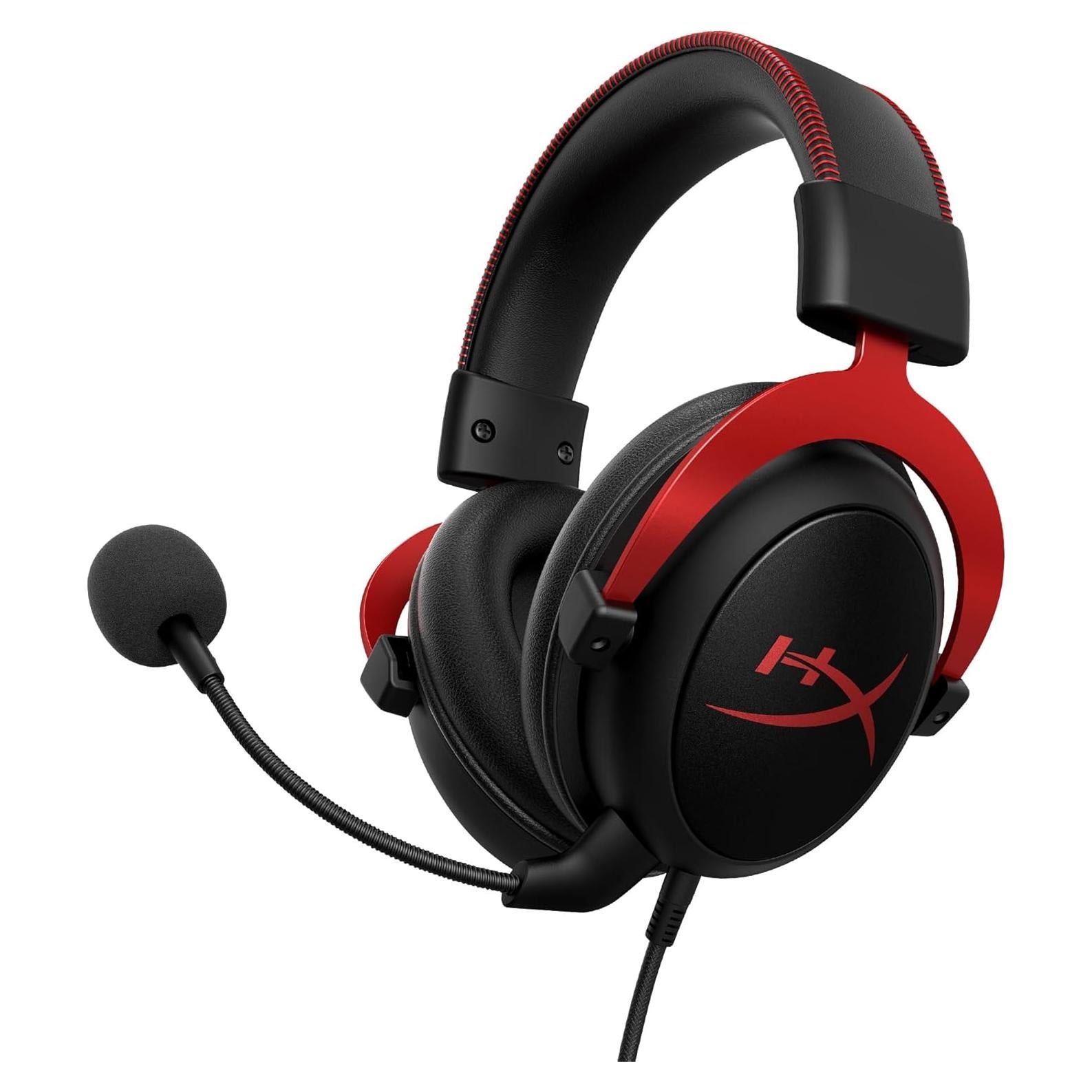 Auriculares HyperX Cloud II con sonido envolvente 7.1 - Rojo