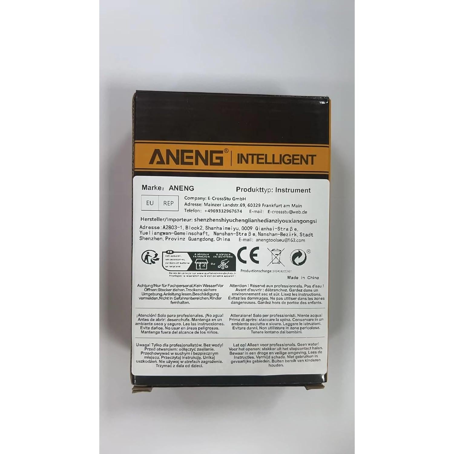 Multímetro Digital ANENG SZ06 Rojo - Mide Voltaje AC/DC y Más