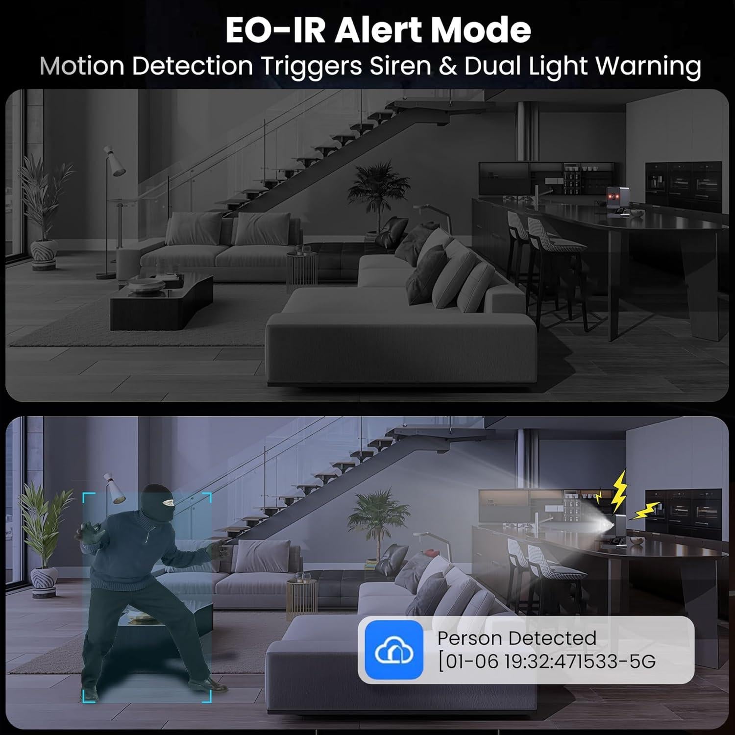 Cámara Interior 2K Vebiliki con Visión Nocturna y Audio Bidireccional