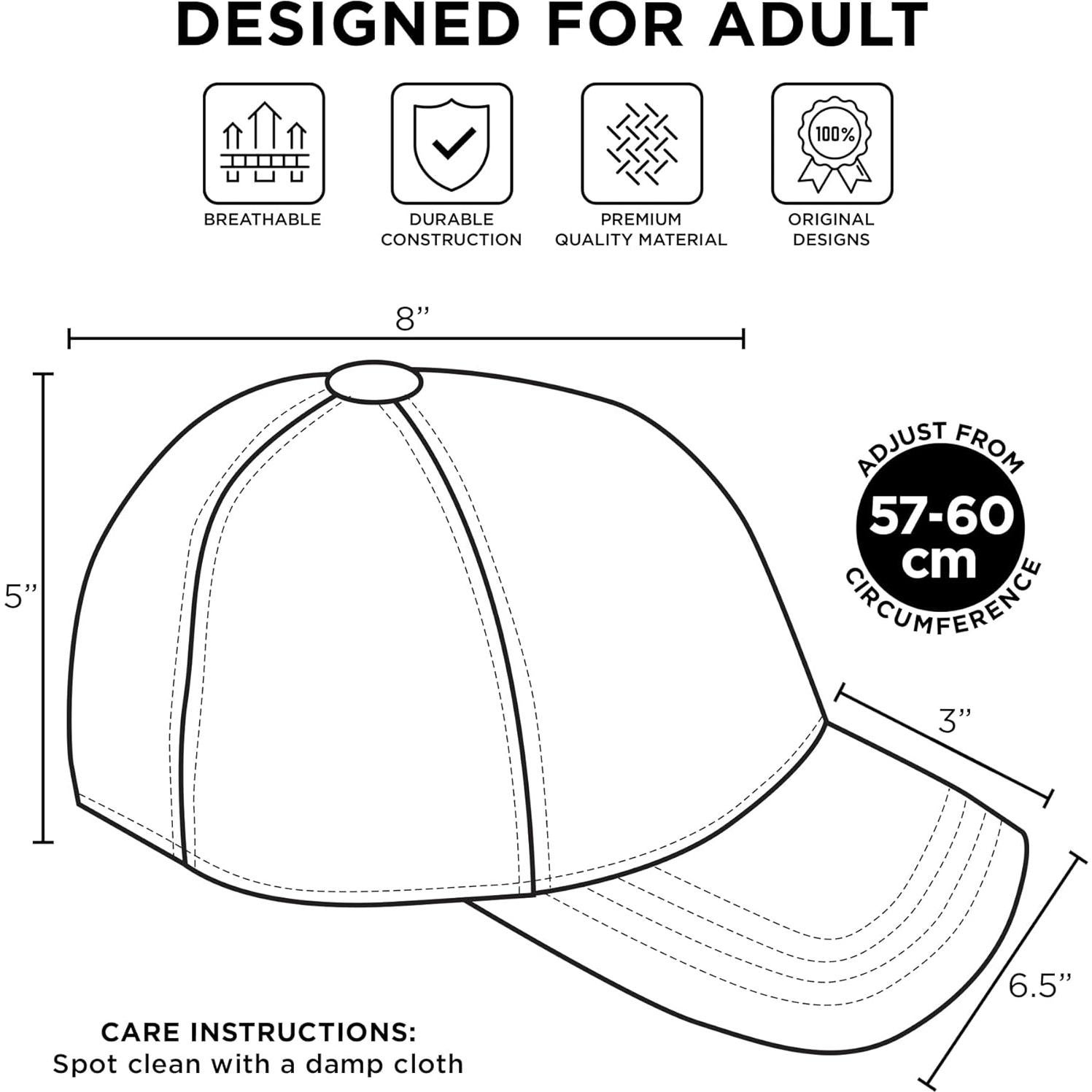 Gorra de béisbol ajustable Mickey Mouse Disney para hombres