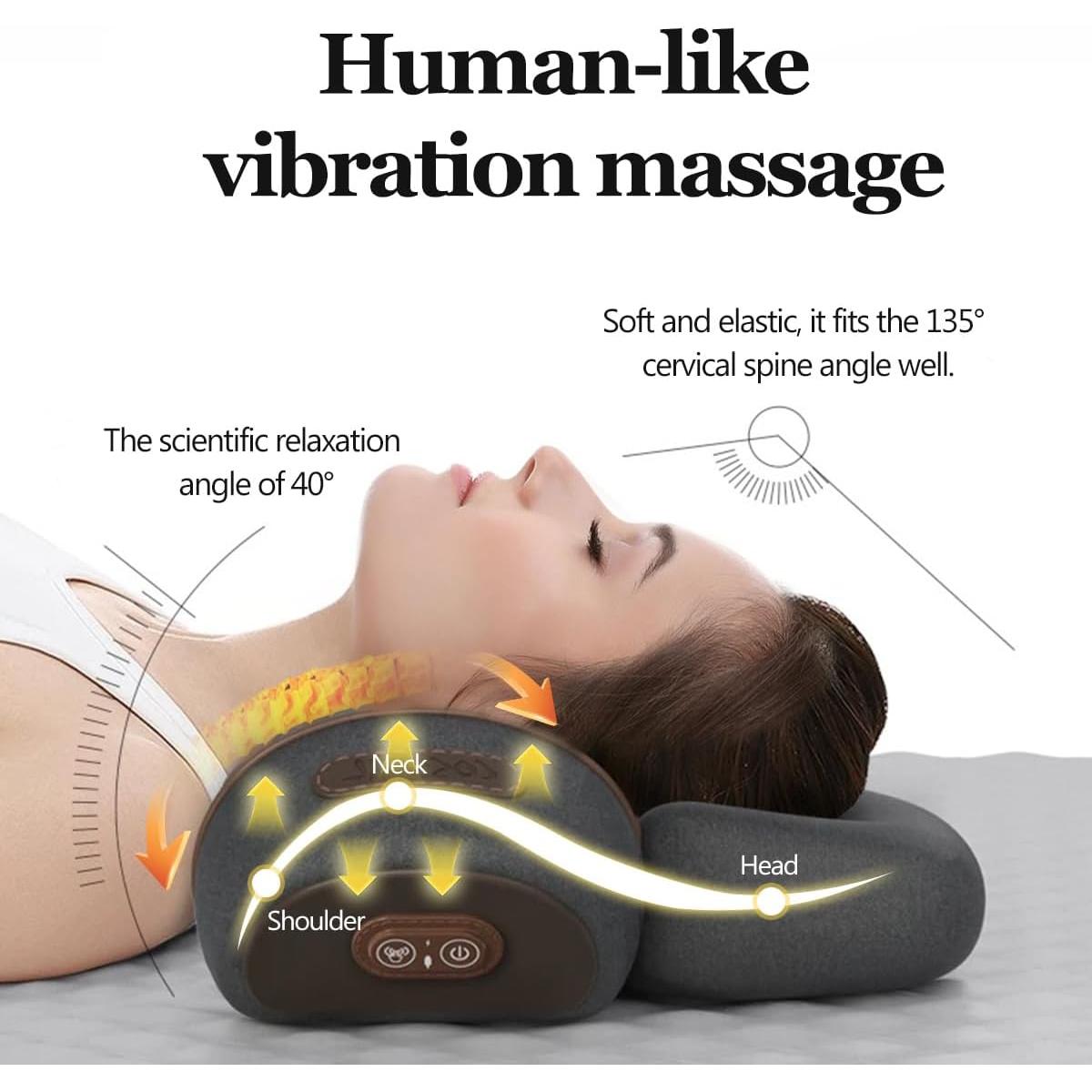 Masajeador de Cuello 3-en-1 Bkrtondsy - Calor, Vibración y Tracción