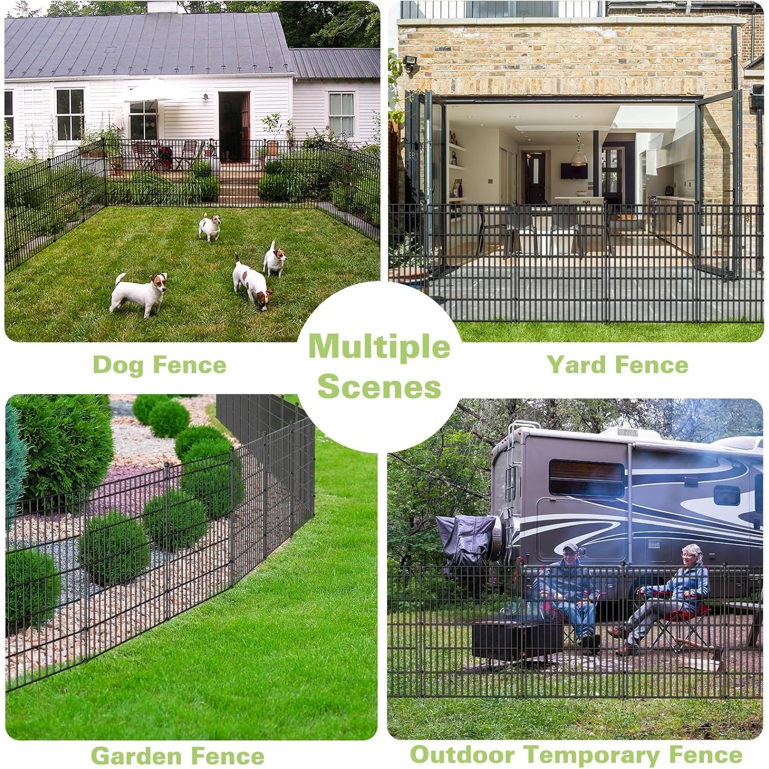 Barrera de Jardín CLEASO 5 Paneles 3.43m x 86.36cm Metal