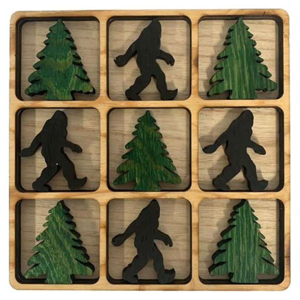 Juego Tres en Raya de Madera con Tablero y Piezas