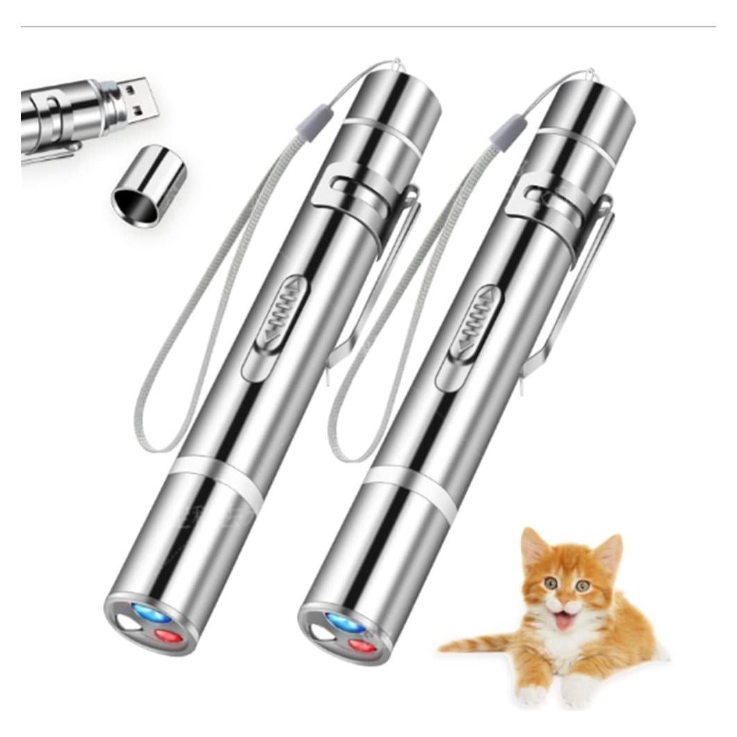 Juguete Interactivo para Gato Yiwu Puntero Láser USB 7 Modos