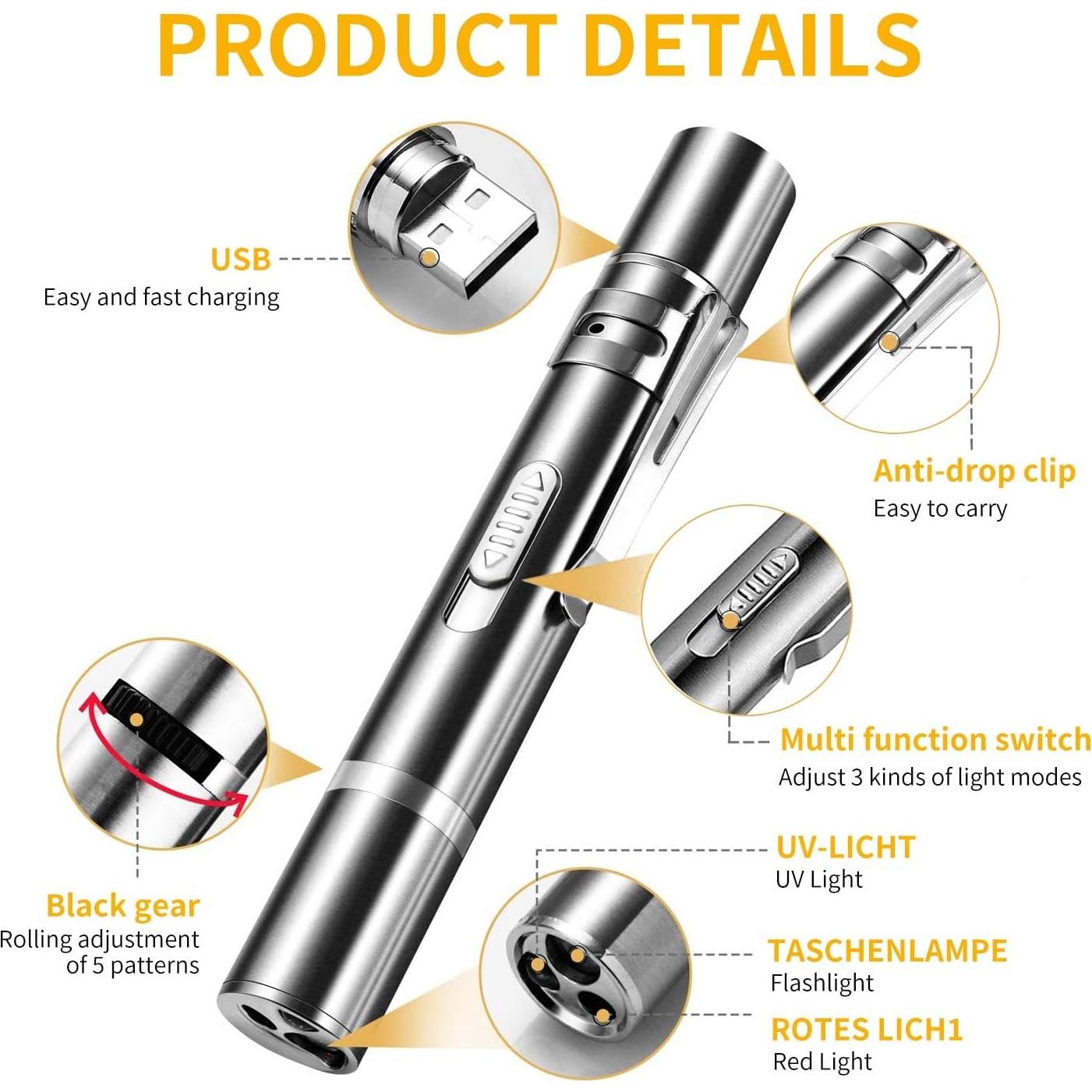 Juguete Interactivo para Gato Yiwu Puntero Láser USB 7 Modos