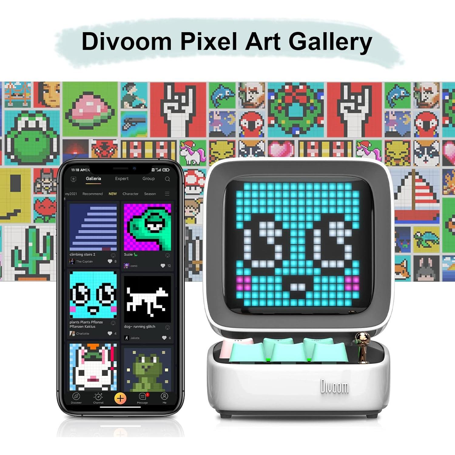 Divoom Ditoo Altavoz Bluetooth 10W con Pantalla LED 9cm