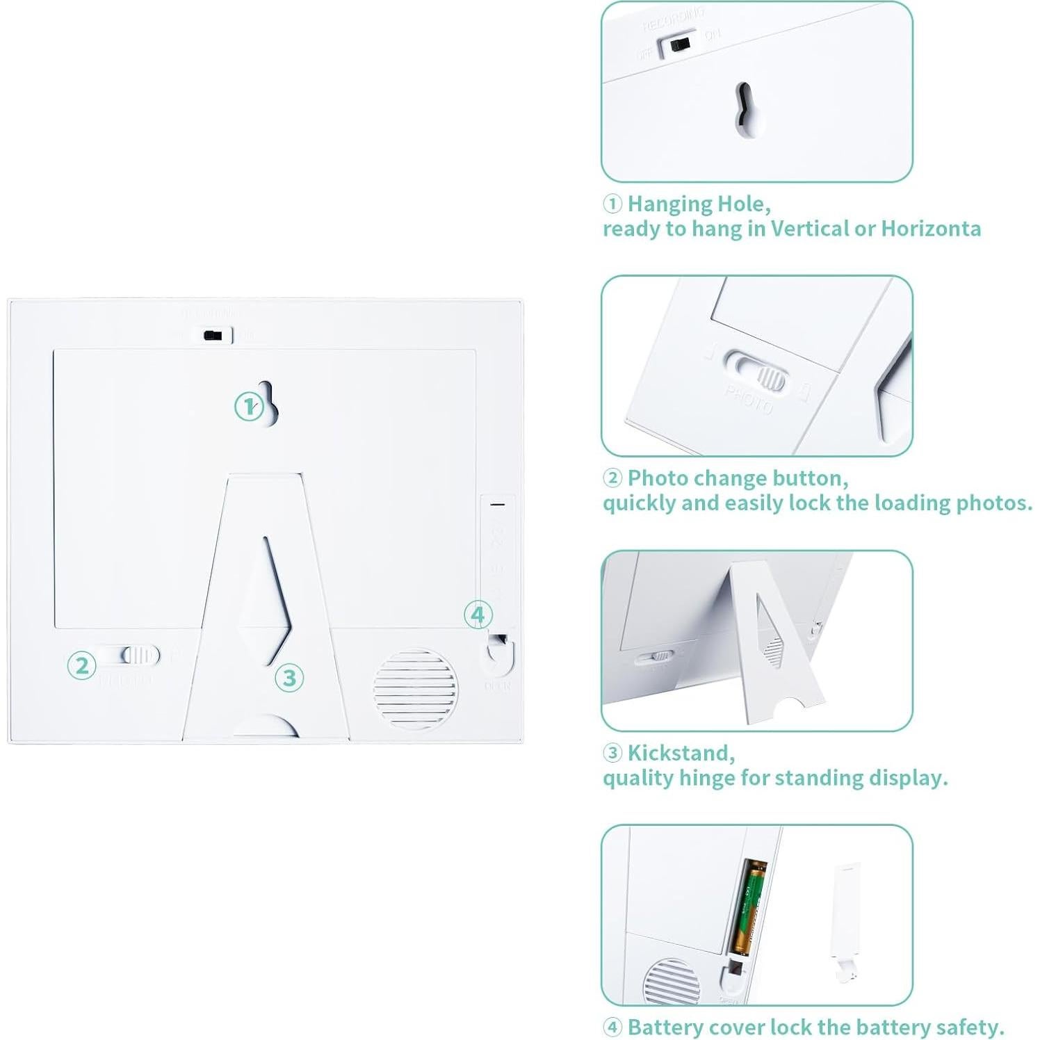 Marco de Fotos Grabable de Voz Fortuning's JDS 19x16 cm