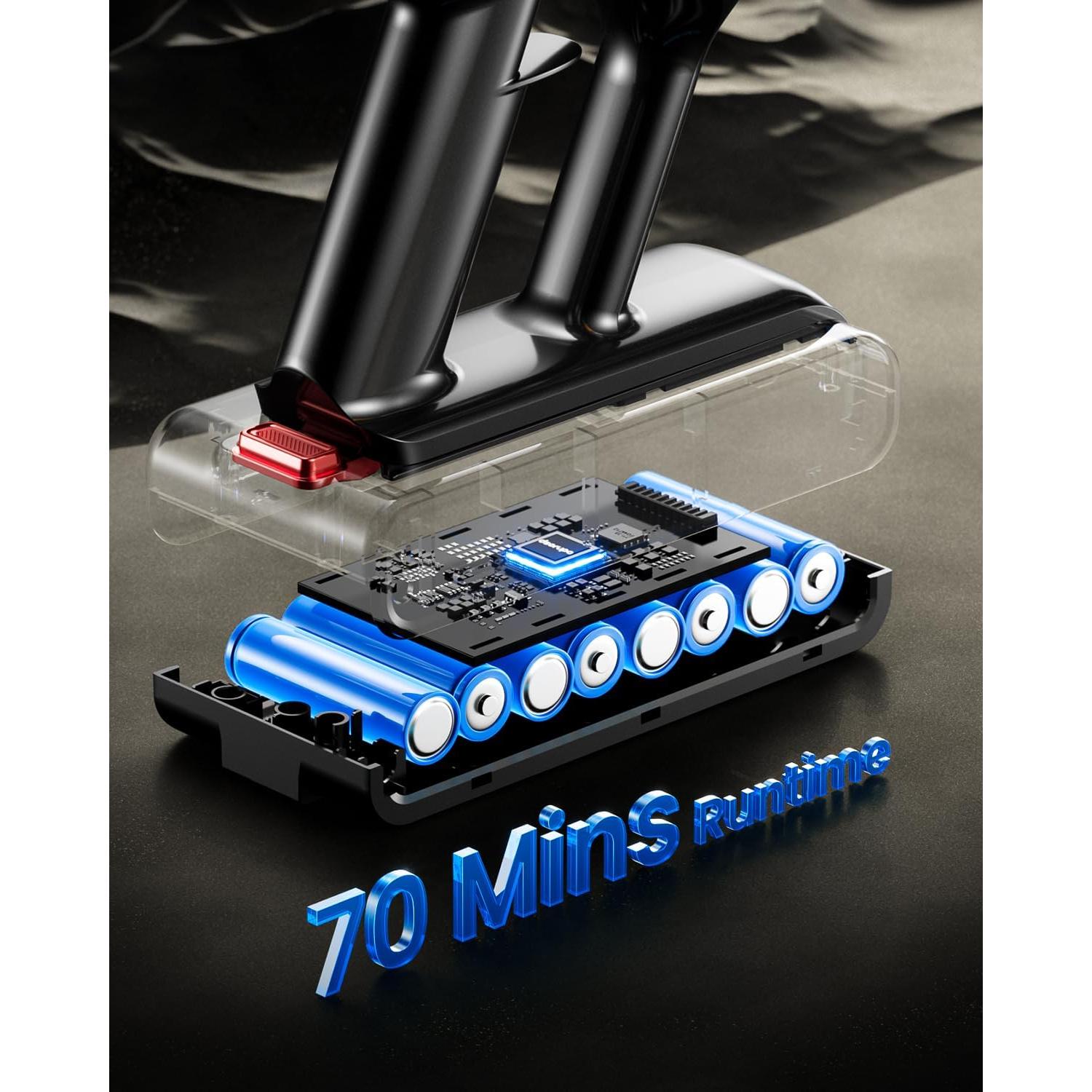 Aspiradora Inalámbrica Dsorupa V10 Ultra 550W 70Min Antienredos