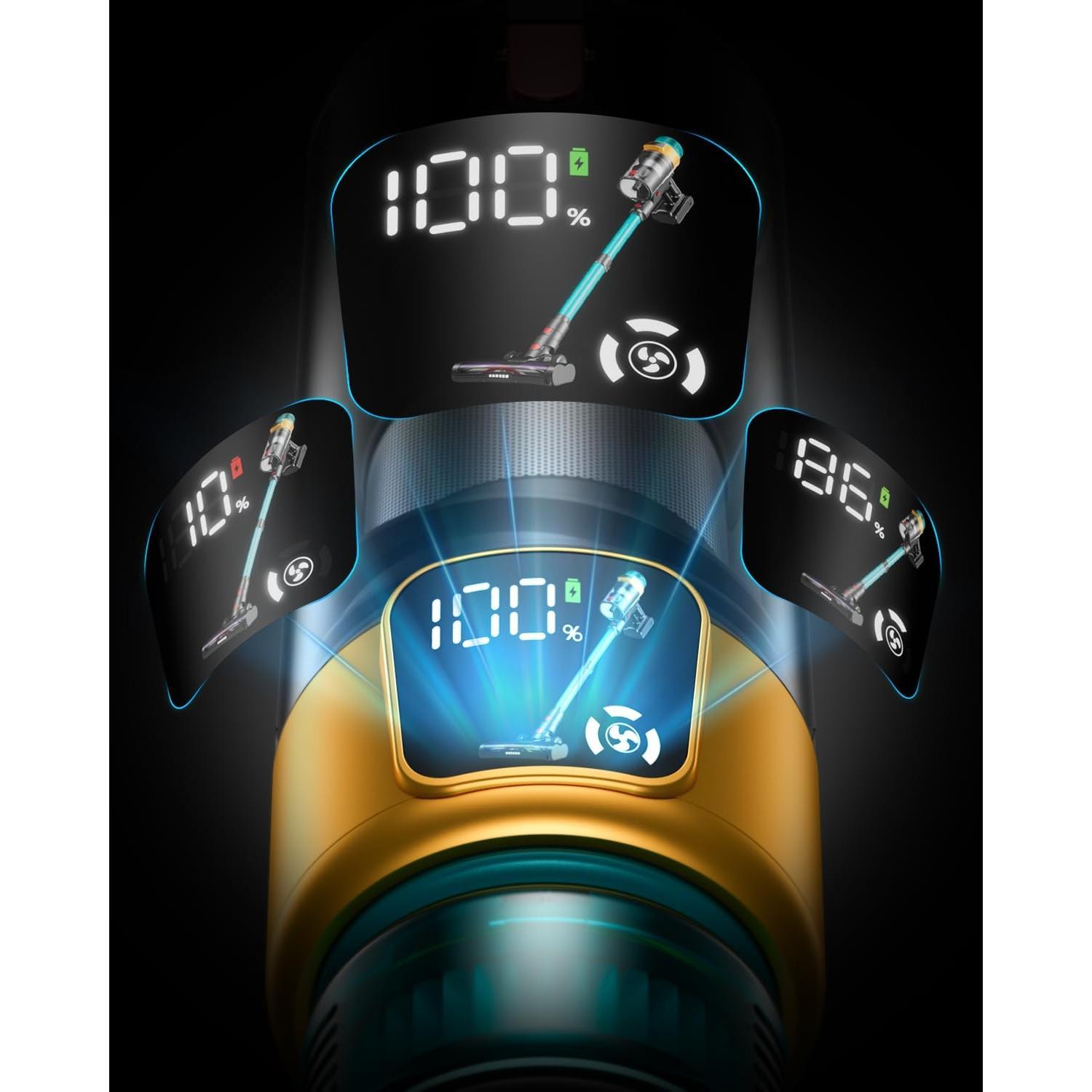 Aspiradora Inalámbrica Dsorupa V10 Ultra 550W 70Min Antienredos