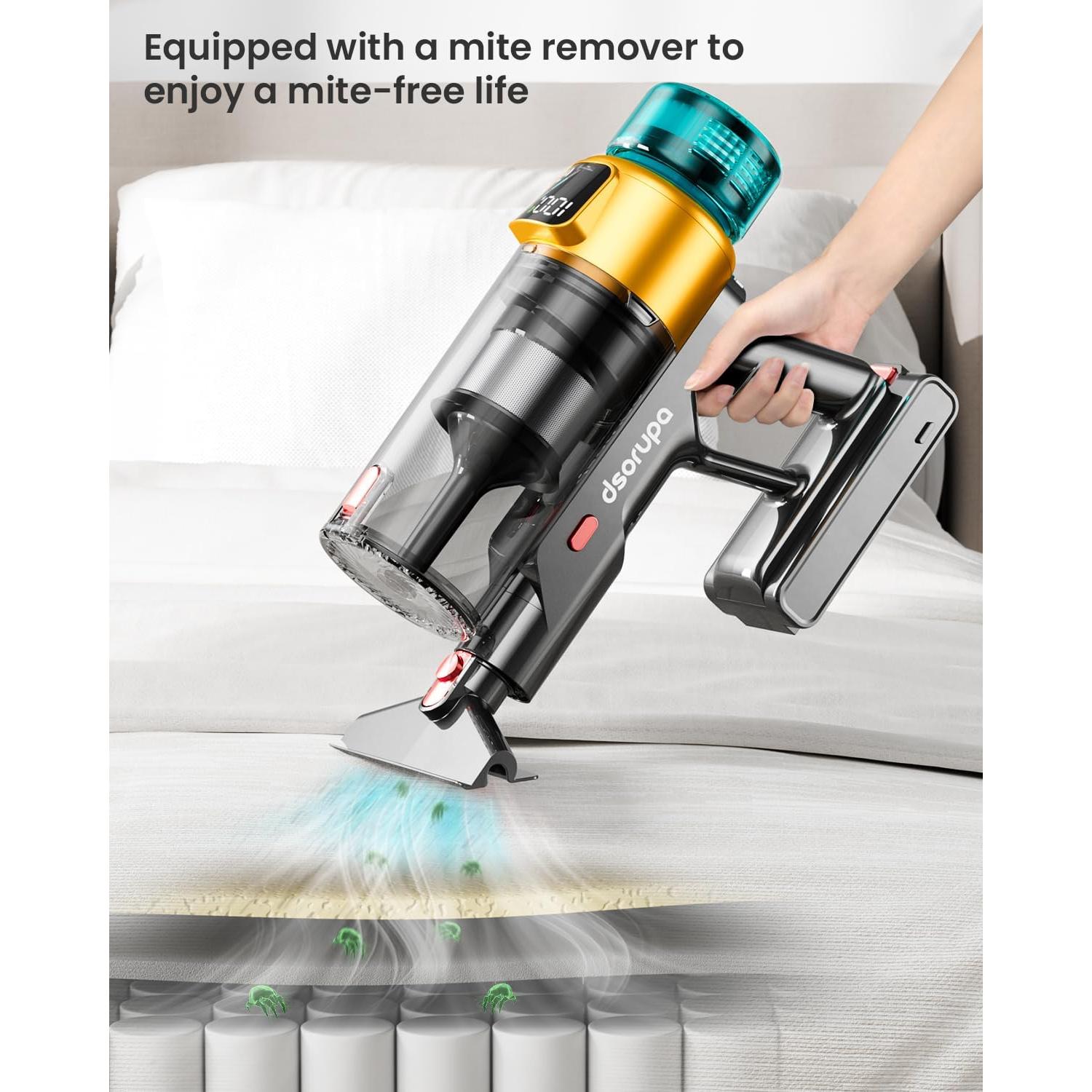 Aspiradora Inalámbrica Dsorupa V10 Ultra 550W 70Min Antienredos