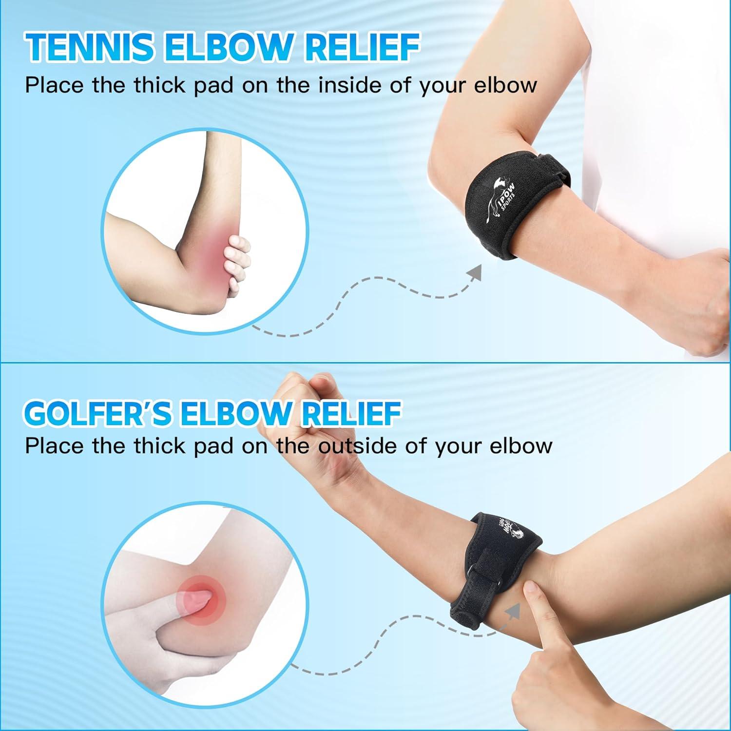 Faja para Codo de Tenis y Golfista IPOW - Alivio Tendinitis