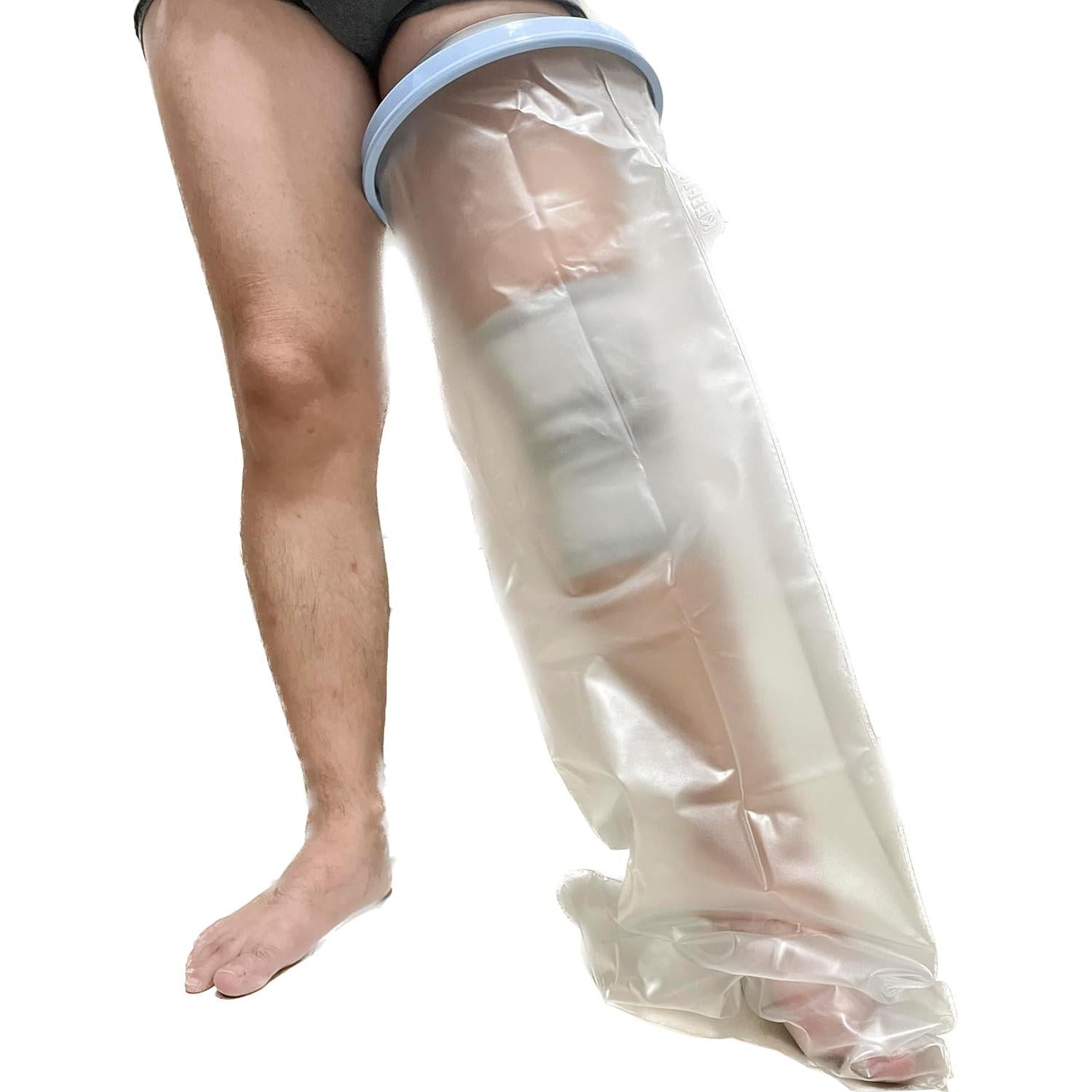 Cubierta de Yeso Impermeable para Pierna Completa Adulto Meydoja