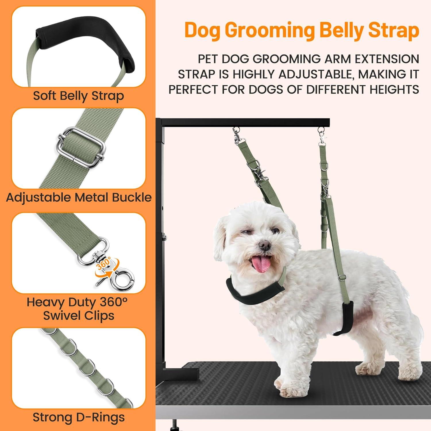 Correa de Barriga Ajustable Uni PNR para Acicalamiento de Perros